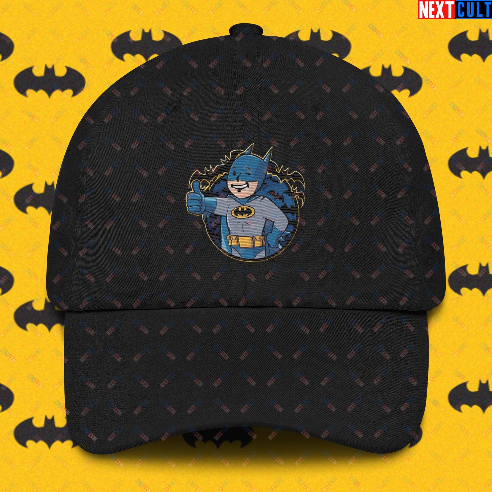 Bat Boy Batman Vault Boy Fallout Funny Cartoon Mashup Dad hat Next Cult Brand