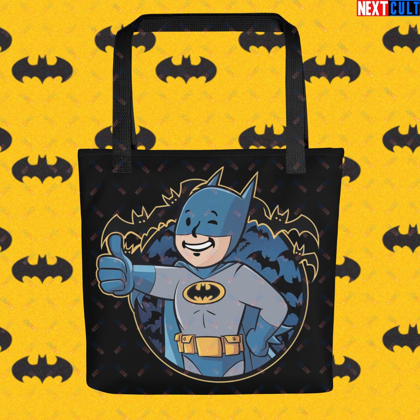 Bat Boy Batman Vault Boy Fallout Funny Cartoon Mashup Tote bag Default Title Bags Batman Christian Bale Movies Superheroes Next Cult Brand