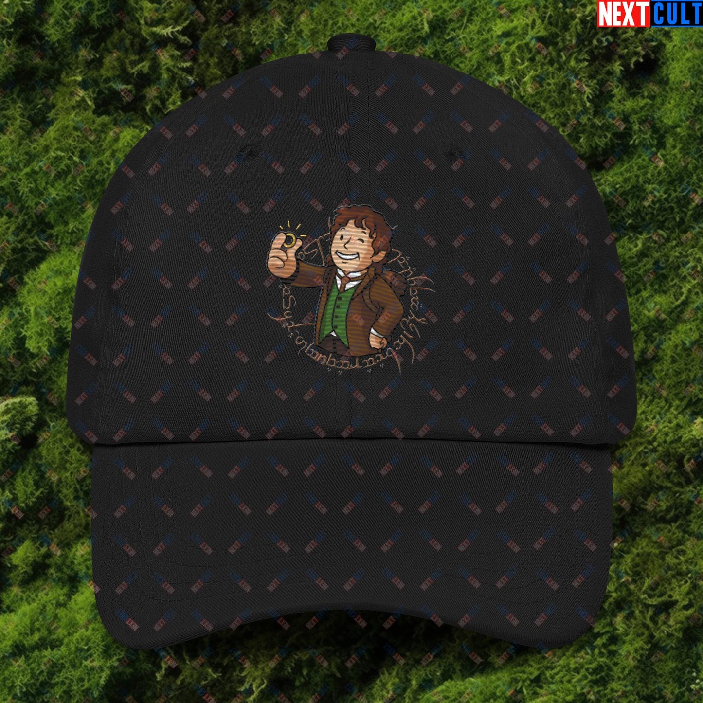 Bilboy Bilbo Baggins Lord of the Rings Vault Boy Fallout Funny Cartoon Mashup Dad hat Next Cult Brand