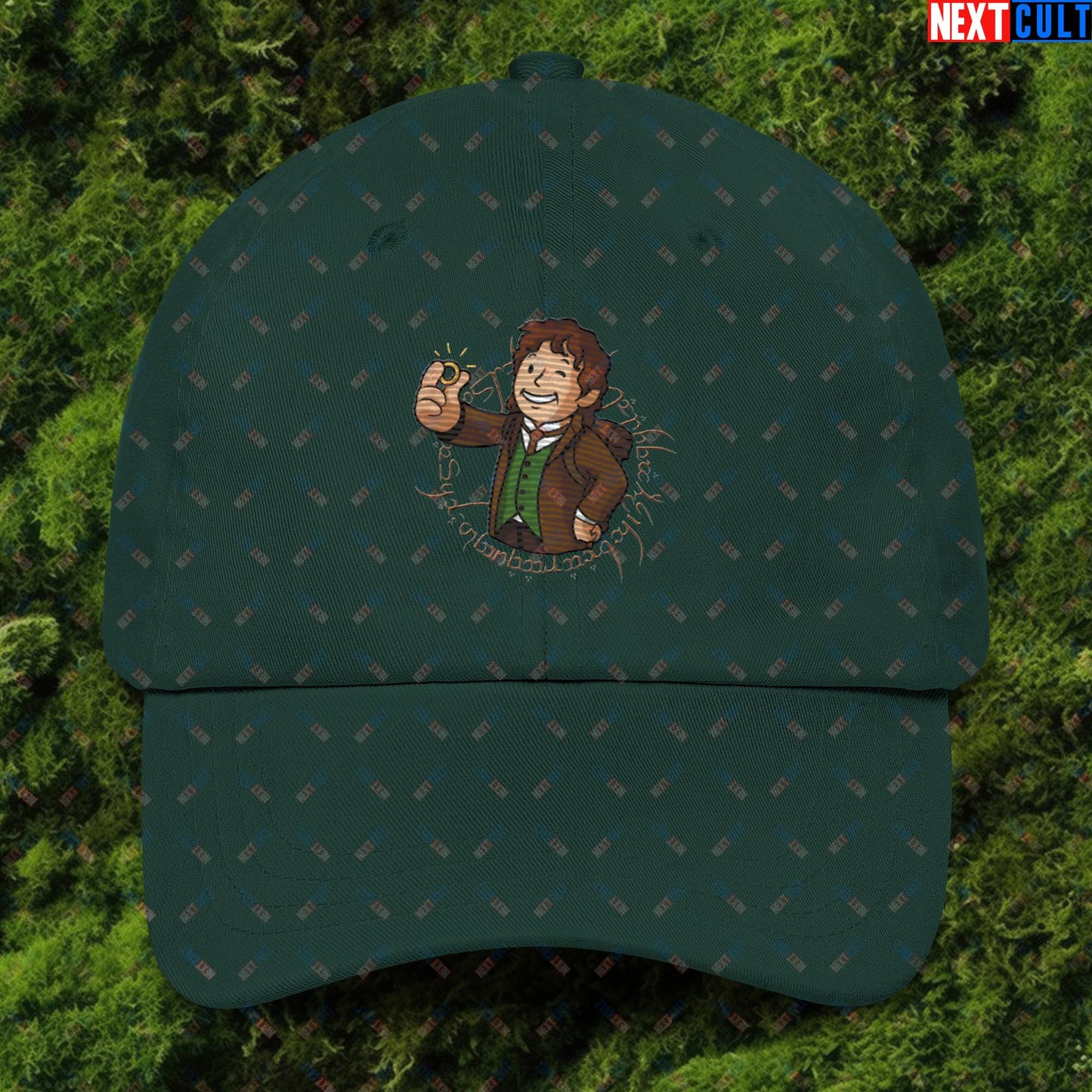 Bilboy Bilbo Baggins Lord of the Rings Vault Boy Fallout Funny Cartoon Mashup Dad hat Next Cult Brand