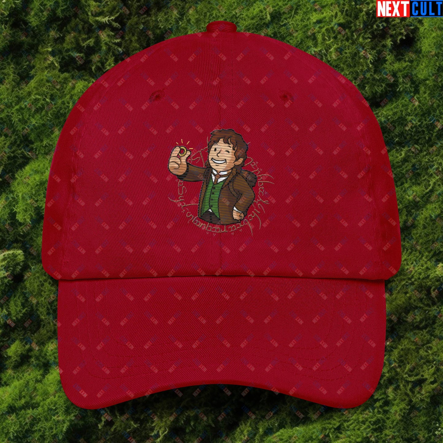 Bilboy Bilbo Baggins Lord of the Rings Vault Boy Fallout Funny Cartoon Mashup Dad hat Next Cult Brand