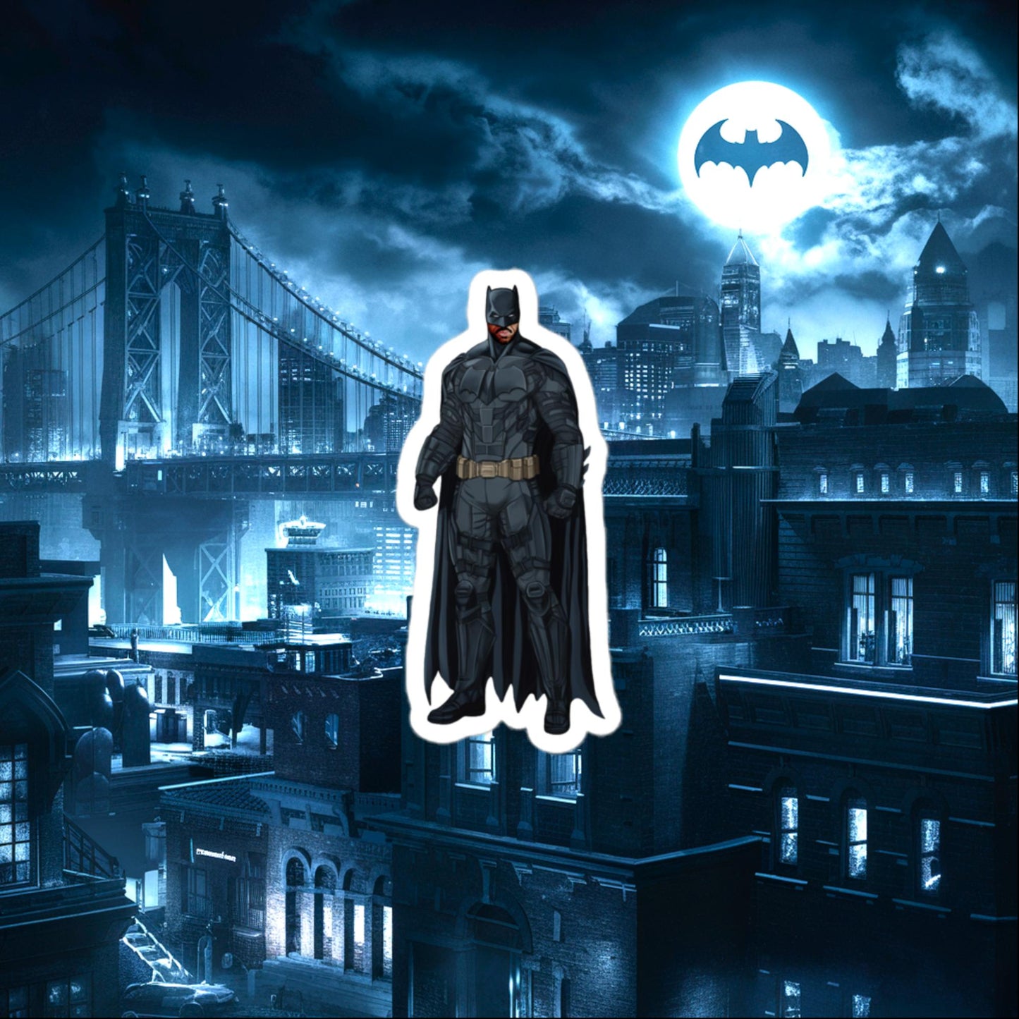 Black Batman Blackman Superheroes Bubble-free stickers Next Cult Brand