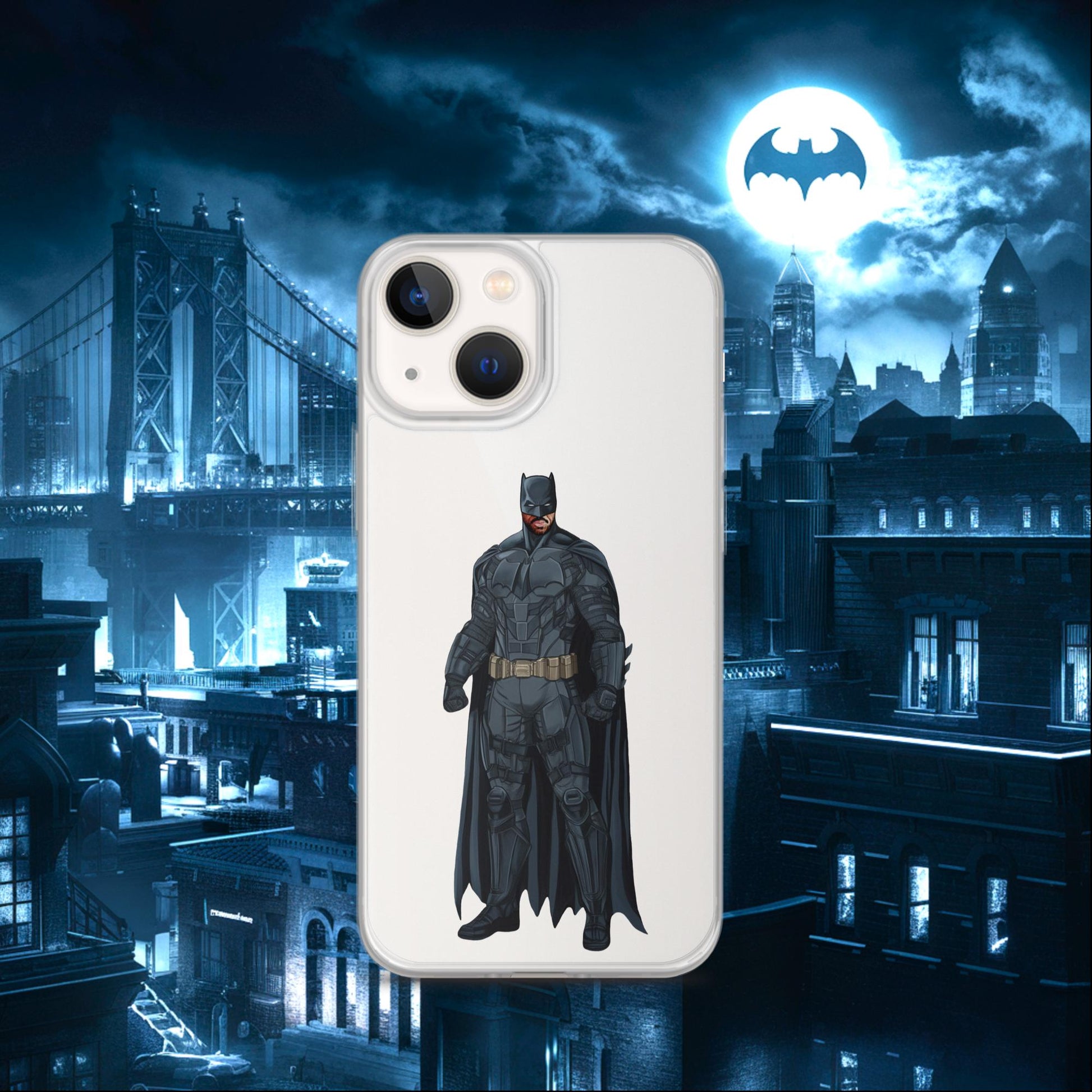 Black Batman Blackman Superheroes Clear Case for iPhone Next Cult Brand