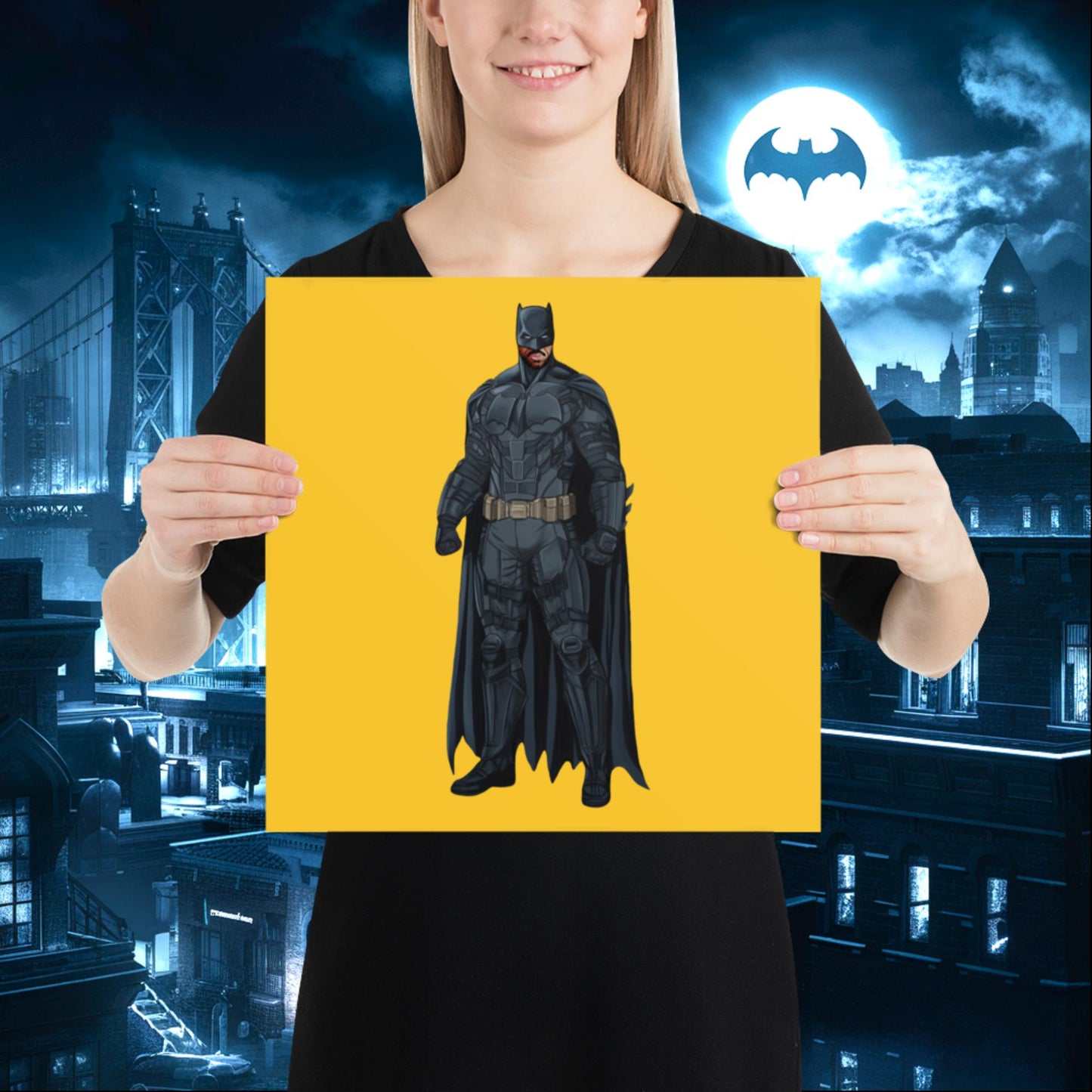 Black Batman Blackman Superheroes Poster Next Cult Brand