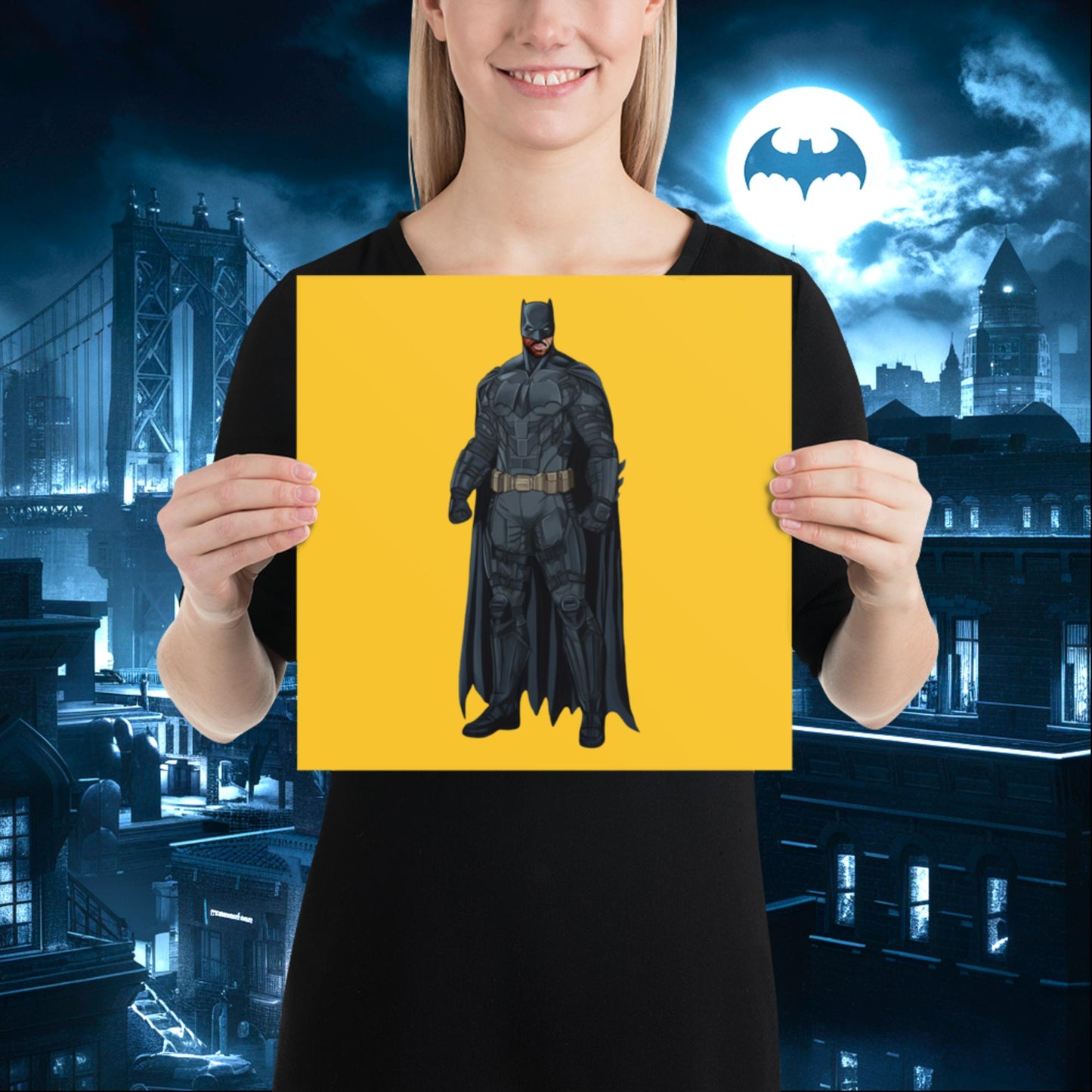 Black Batman Blackman Superheroes Poster Next Cult Brand