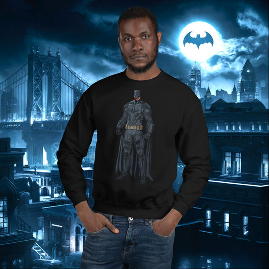 Black Batman Blackman Superheroes Unisex Sweatshirt Next Cult Brand