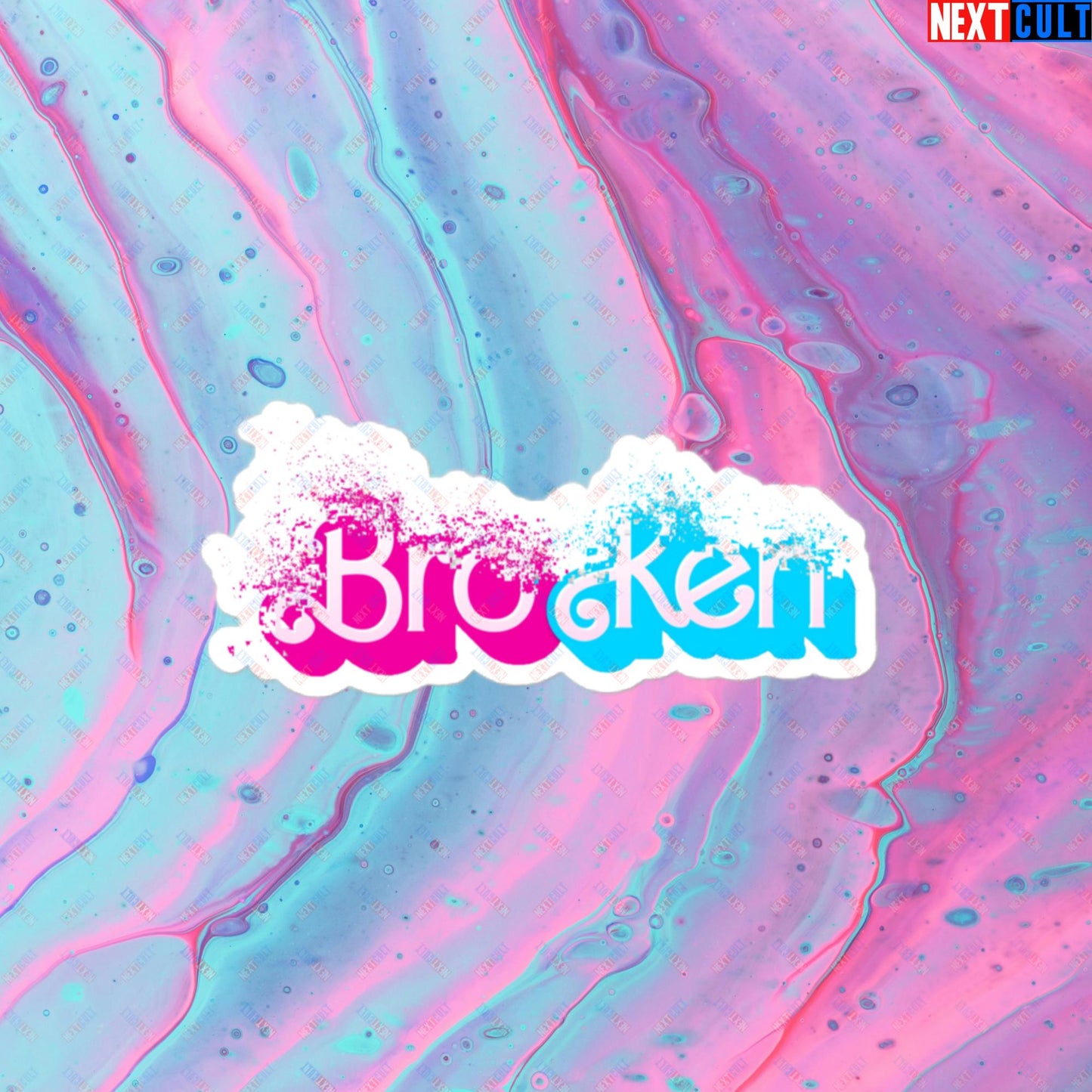 BroKen Funny Ken Barbie Movie Bubble-free stickers Next Cult Brand