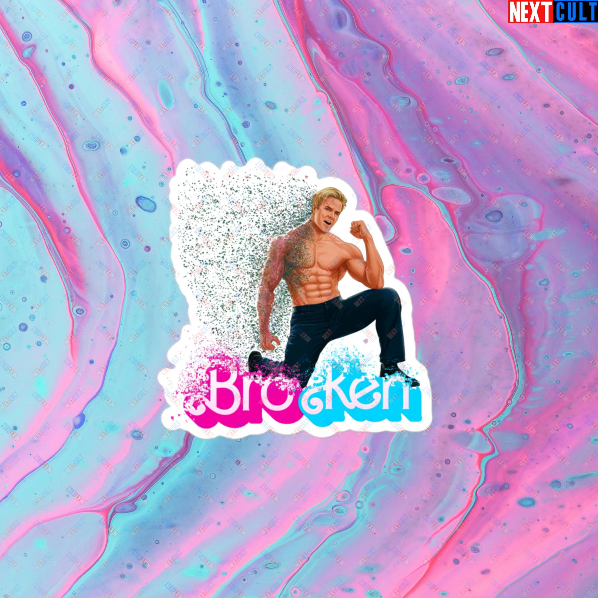 BroKen Funny Ken Barbie Movie Ryan Gosling Bubble-free stickers Next Cult Brand