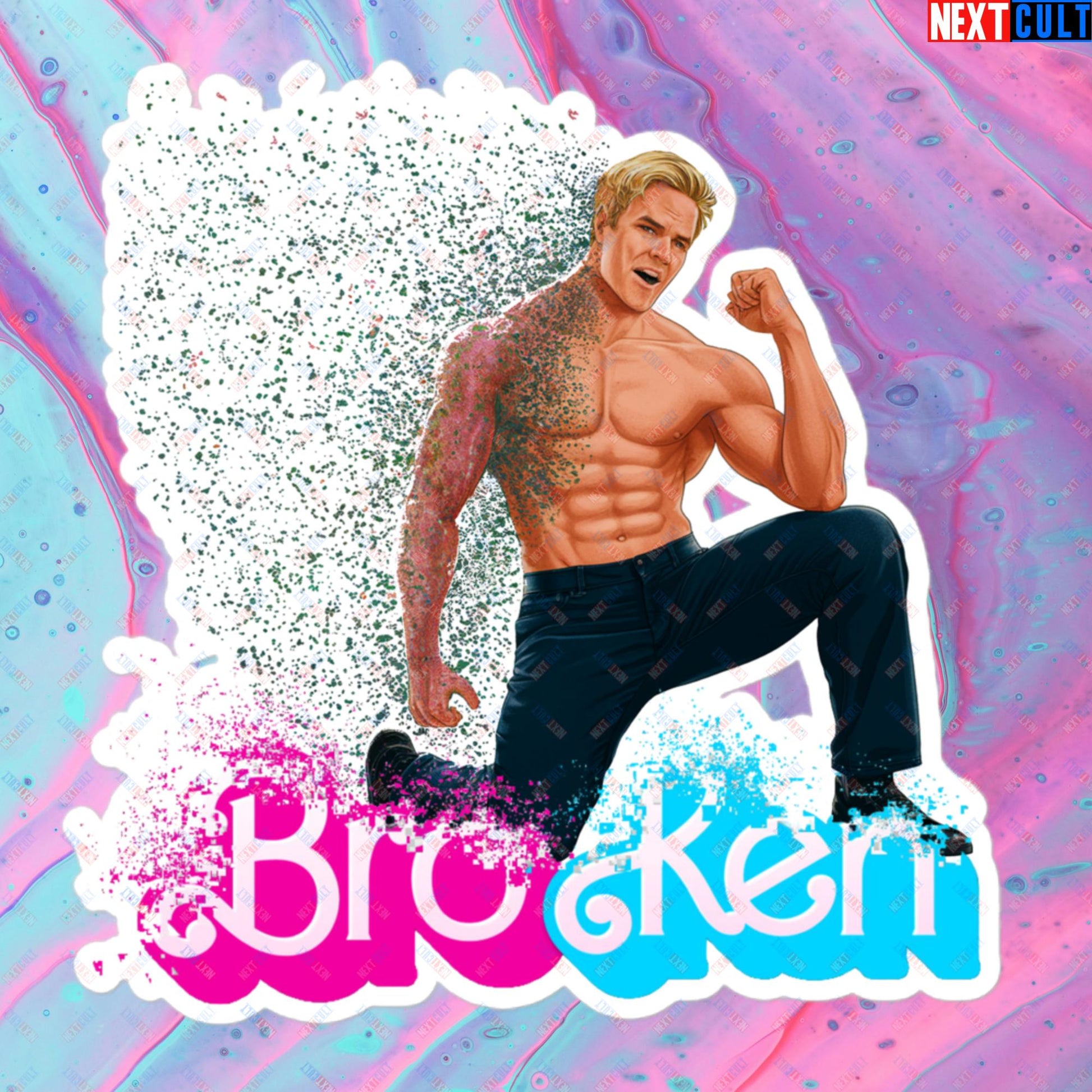 BroKen Funny Ken Barbie Movie Ryan Gosling Bubble-free stickers Next Cult Brand