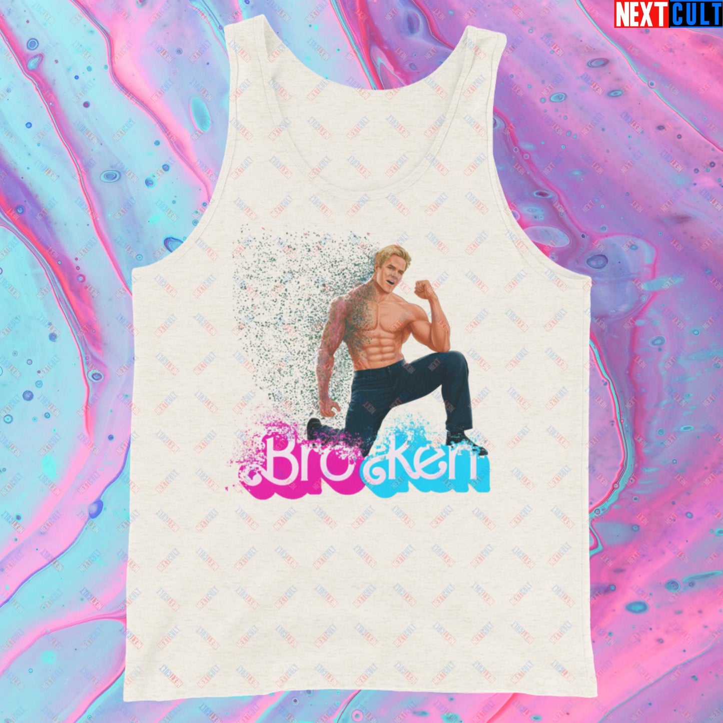 BroKen Funny Ken Barbie Movie Ryan Gosling Tank Top Next Cult Brand