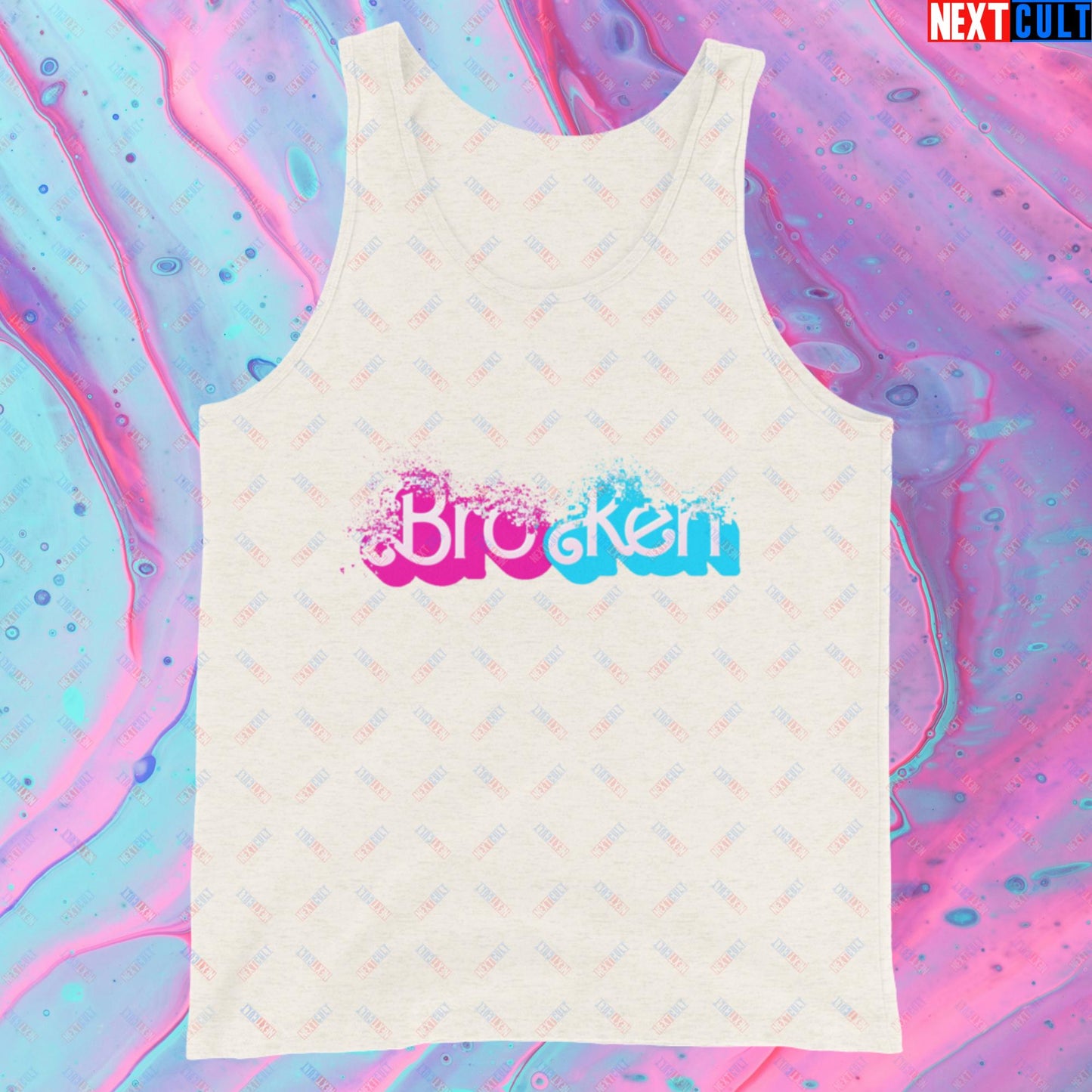 BroKen Funny Ken Barbie Movie Tank Top Next Cult Brand