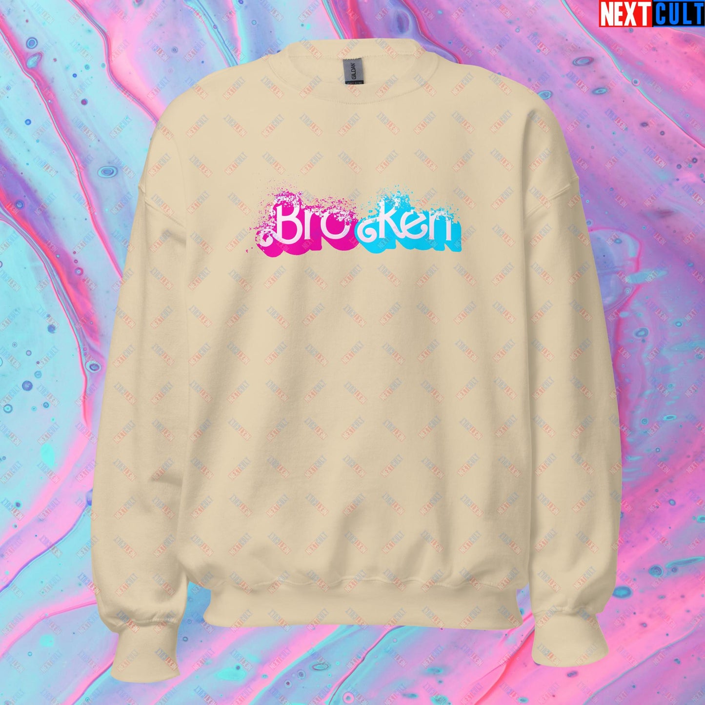 BroKen Funny Ken Barbie Movie Unisex Sweatshirt Next Cult Brand