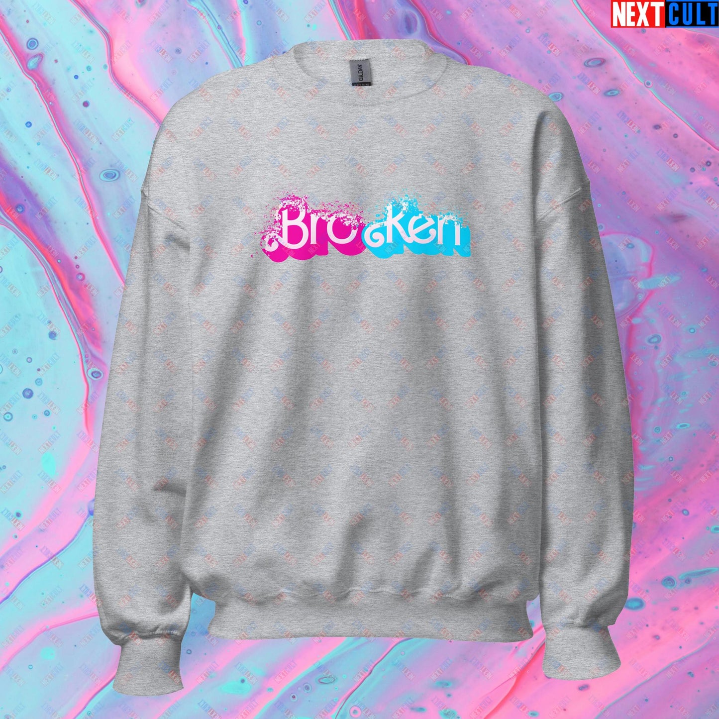 BroKen Funny Ken Barbie Movie Unisex Sweatshirt Next Cult Brand