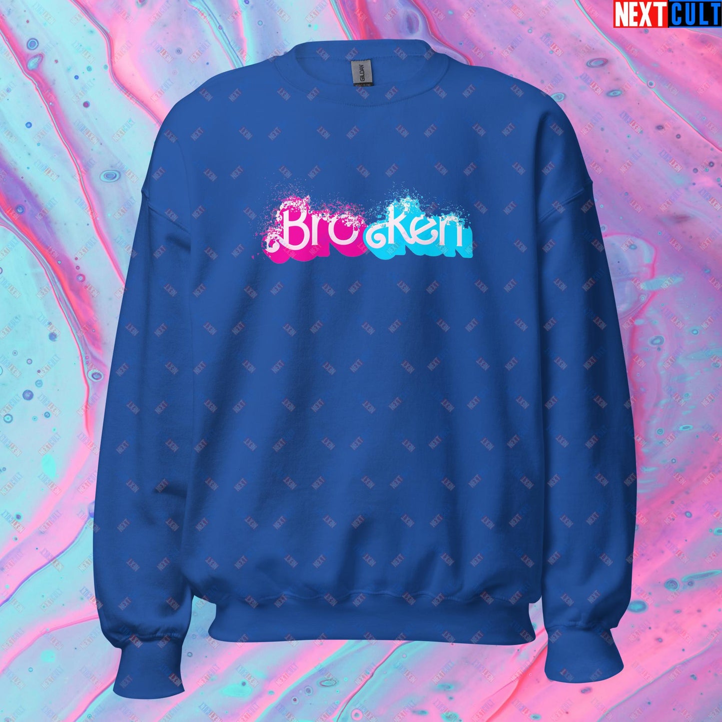 BroKen Funny Ken Barbie Movie Unisex Sweatshirt Next Cult Brand