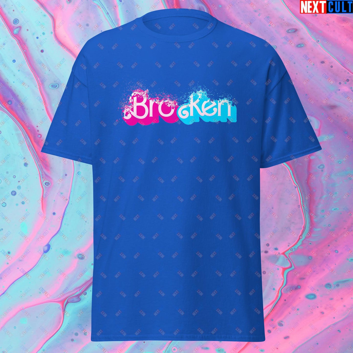 BroKen Funny Ken Barbie Movie Unisex tee Royal T-shirts Barbie Ken Movies Next Cult Brand