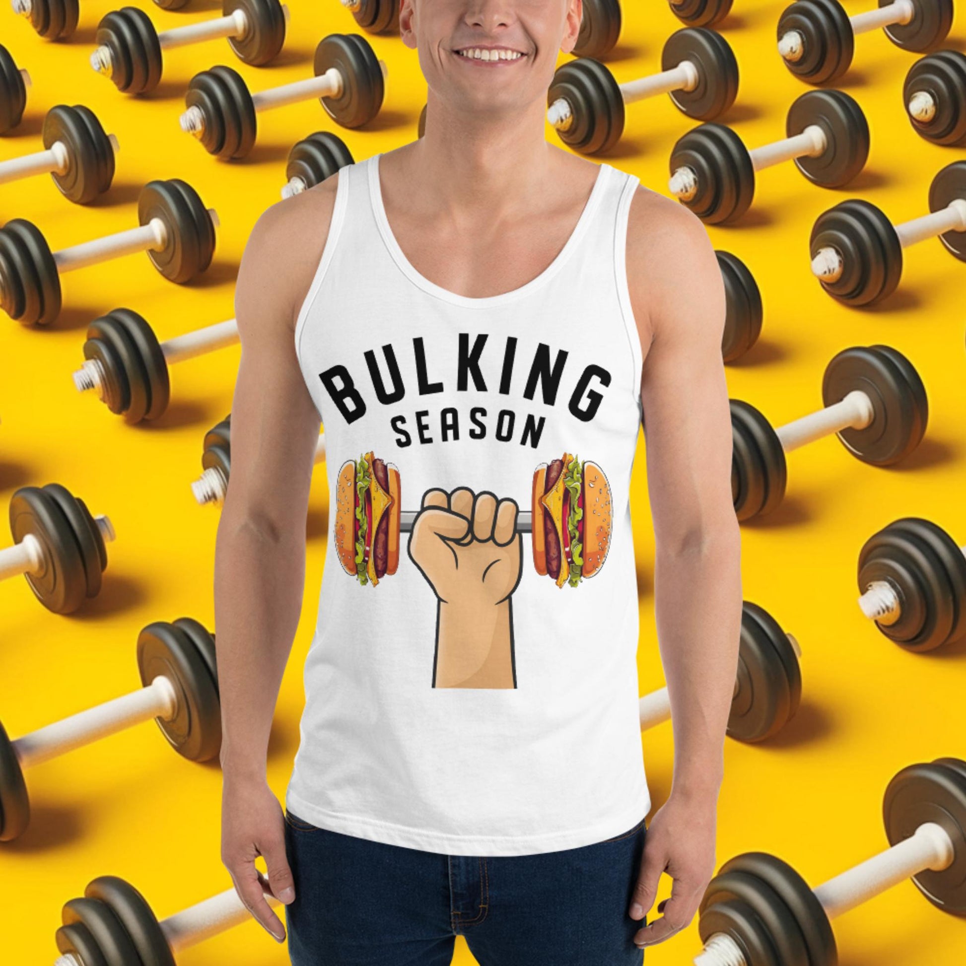 Bulking Season Funny Bulk Diet Gym Workout Fitness Tank Top Next Cult Brand