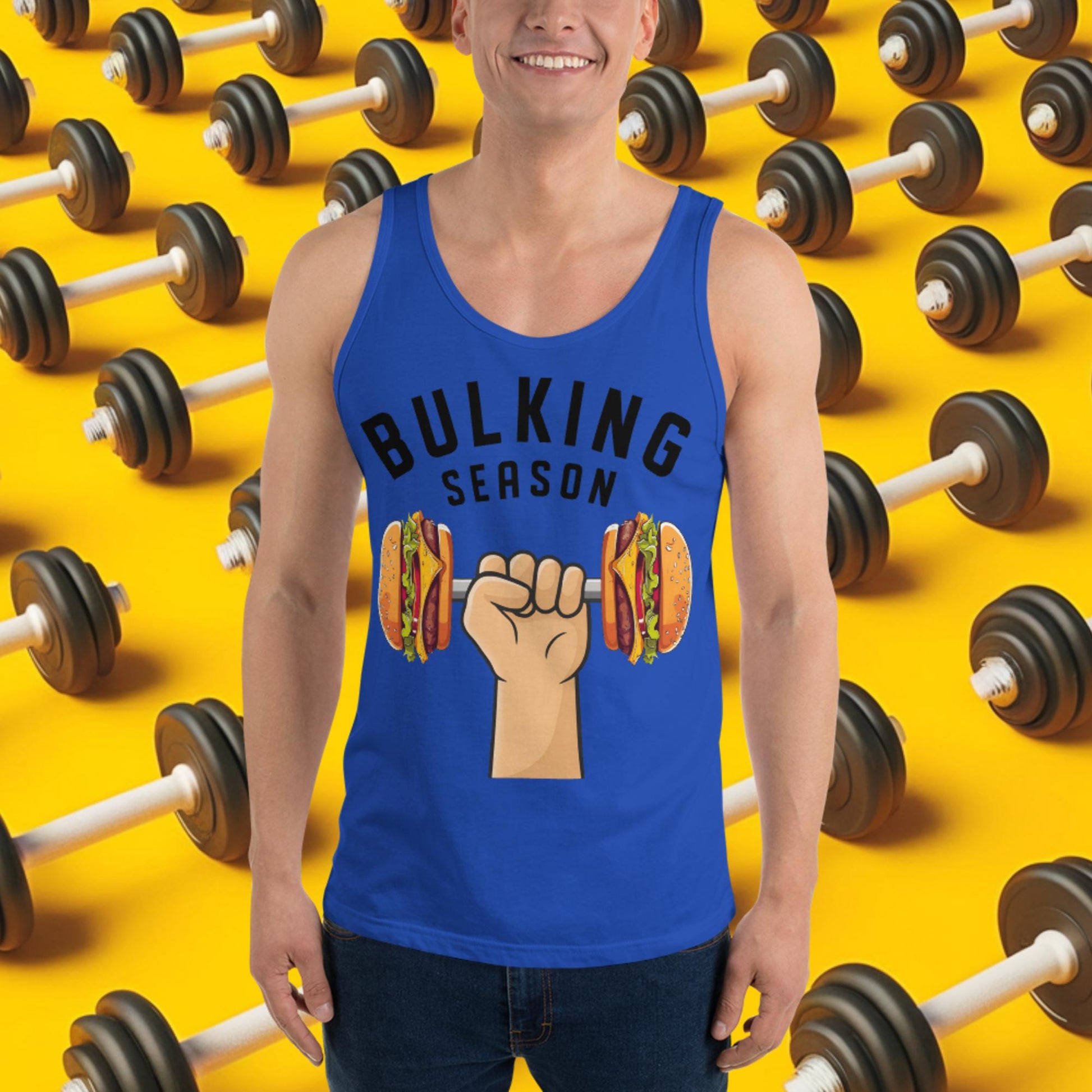 Bulking Season Funny Bulk Diet Gym Workout Fitness Tank Top Next Cult Brand