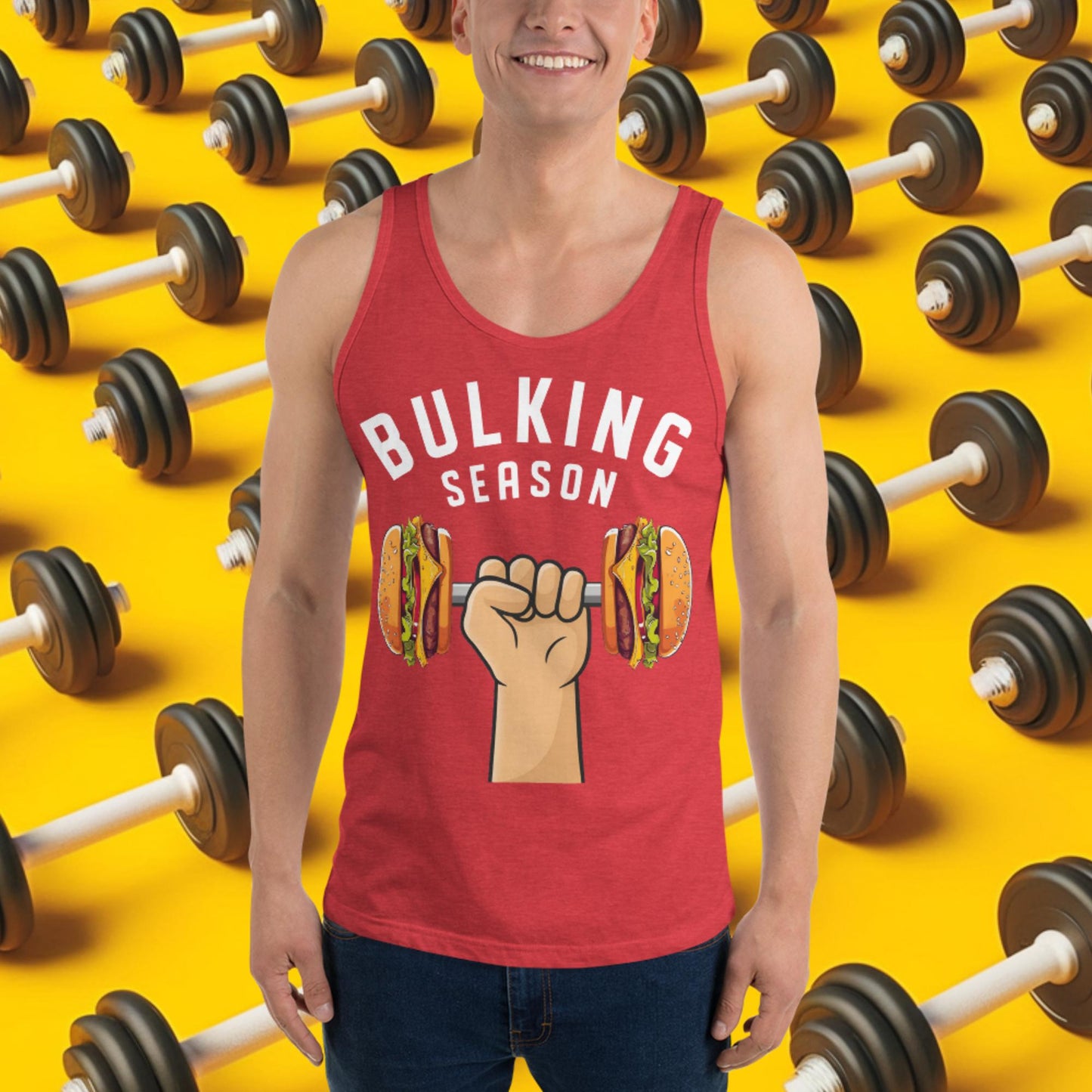 Bulking Season Funny Bulk Diet Gym Workout Fitness Tank Top Next Cult Brand