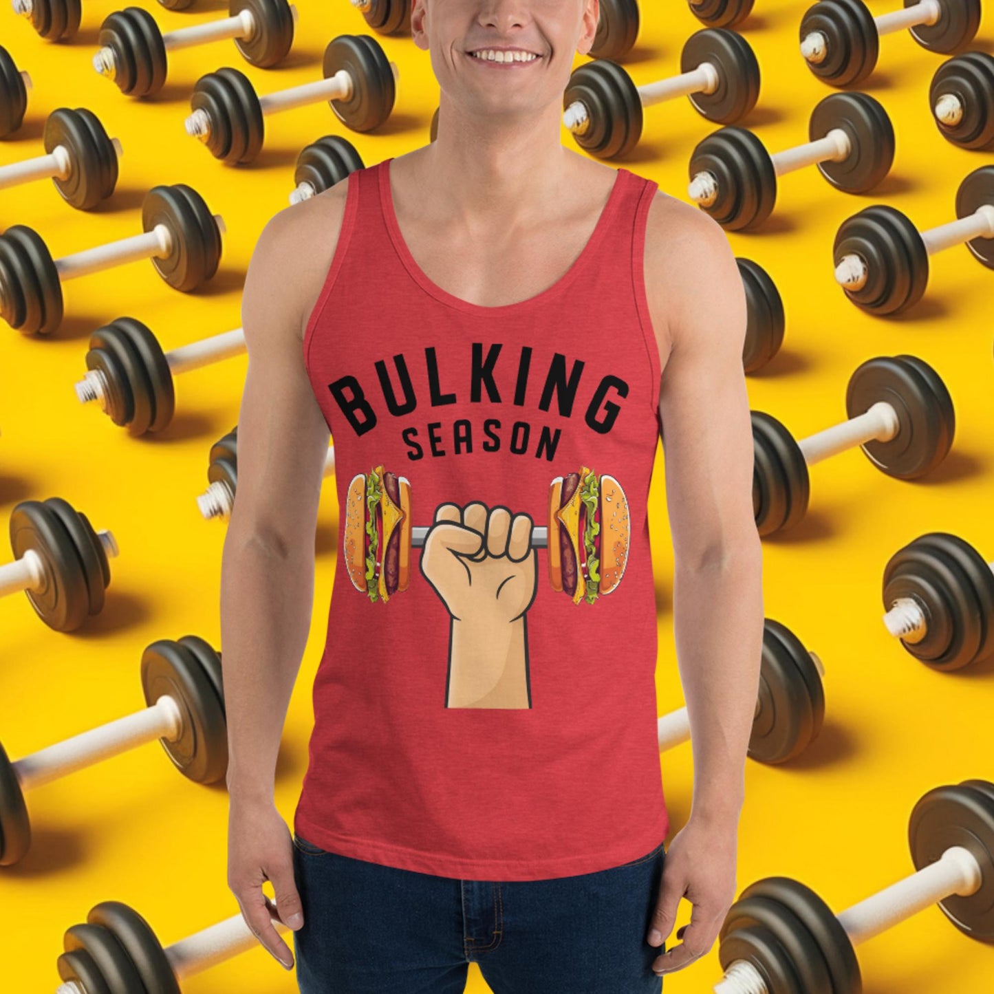 Bulking Season Funny Bulk Diet Gym Workout Fitness Tank Top Next Cult Brand