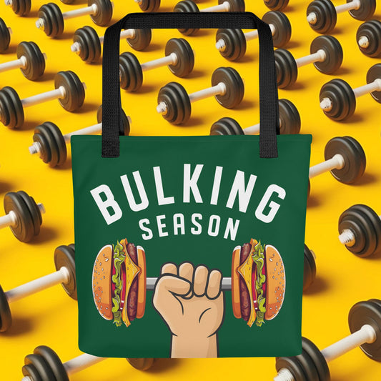 Bulking Season Funny Bulk Diet Gym Workout Fitness Tote bag Next Cult Brand