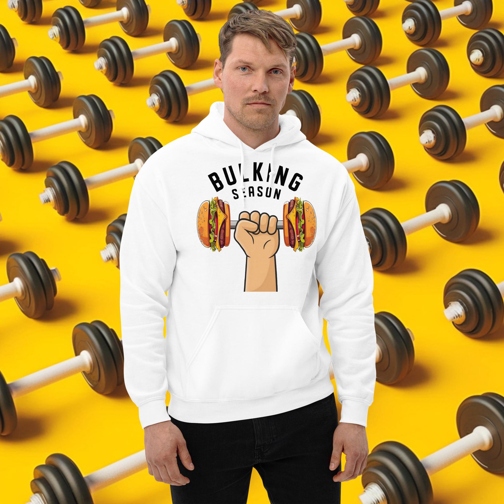 Bulking Season Funny Bulk Diet Gym Workout Fitness Unisex Hoodie Next Cult Brand