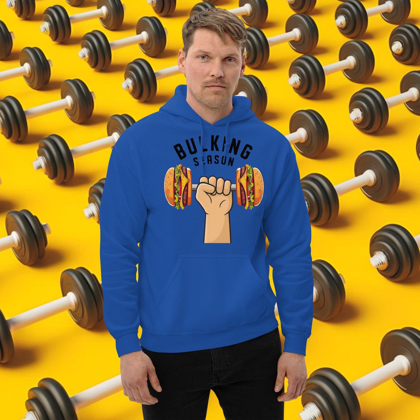 Bulking Season Funny Bulk Diet Gym Workout Fitness Unisex Hoodie Next Cult Brand