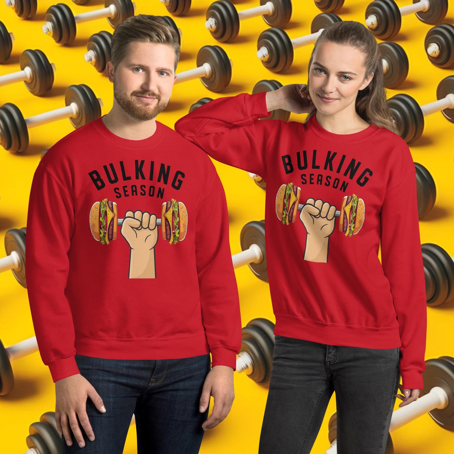 Bulking Season Funny Bulk Diet Gym Workout Fitness Unisex Sweatshirt Next Cult Brand