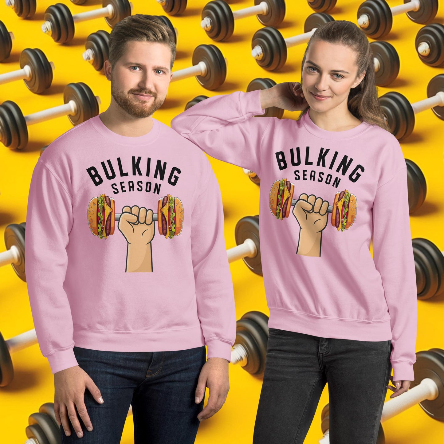 Bulking Season Funny Bulk Diet Gym Workout Fitness Unisex Sweatshirt Next Cult Brand