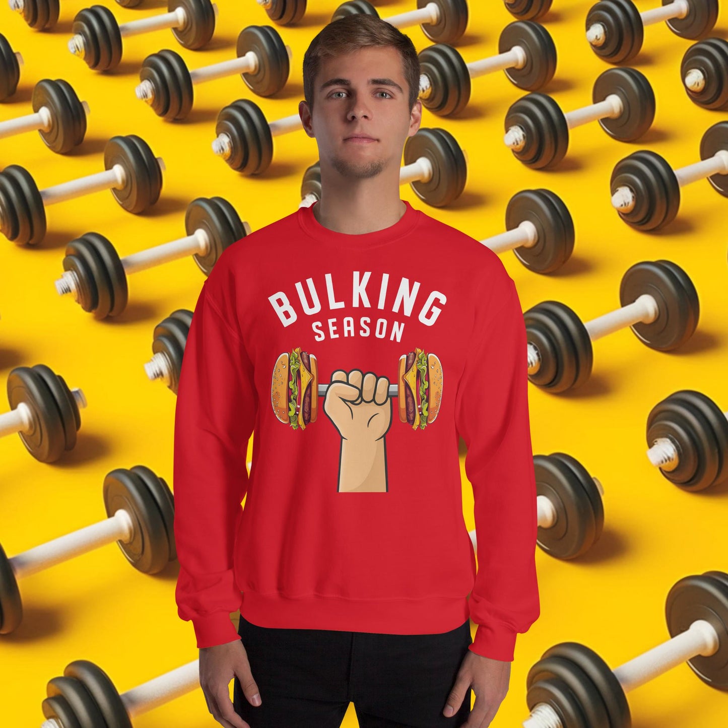 Bulking Season Funny Bulk Diet Gym Workout Fitness Unisex Sweatshirt Next Cult Brand