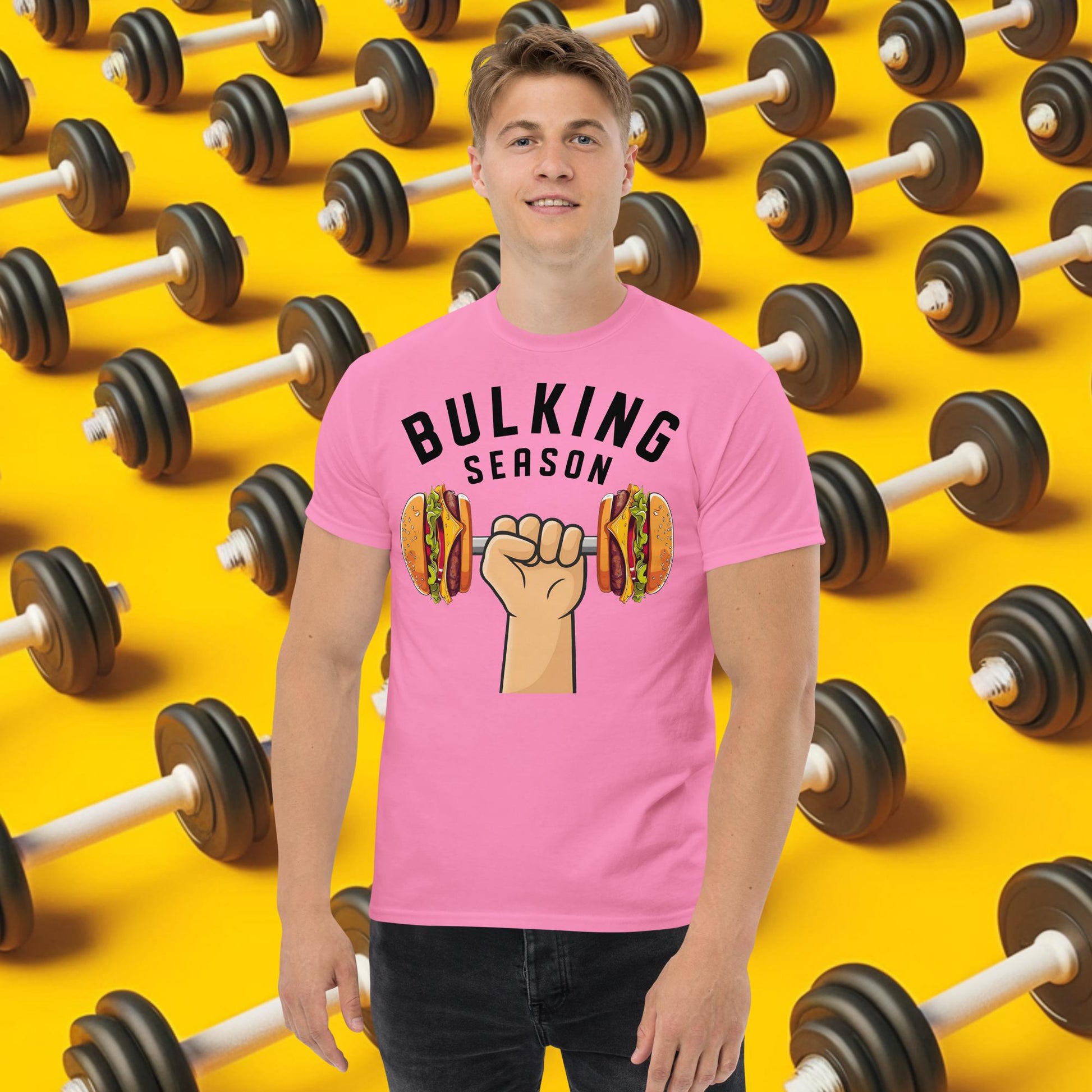 Bulking Season Funny Bulk Diet Gym Workout Fitness tee Azalea T-shirts Bodybuilding Bulking Burgers Fast Food Fitness Gym Workout Next Cult Brand