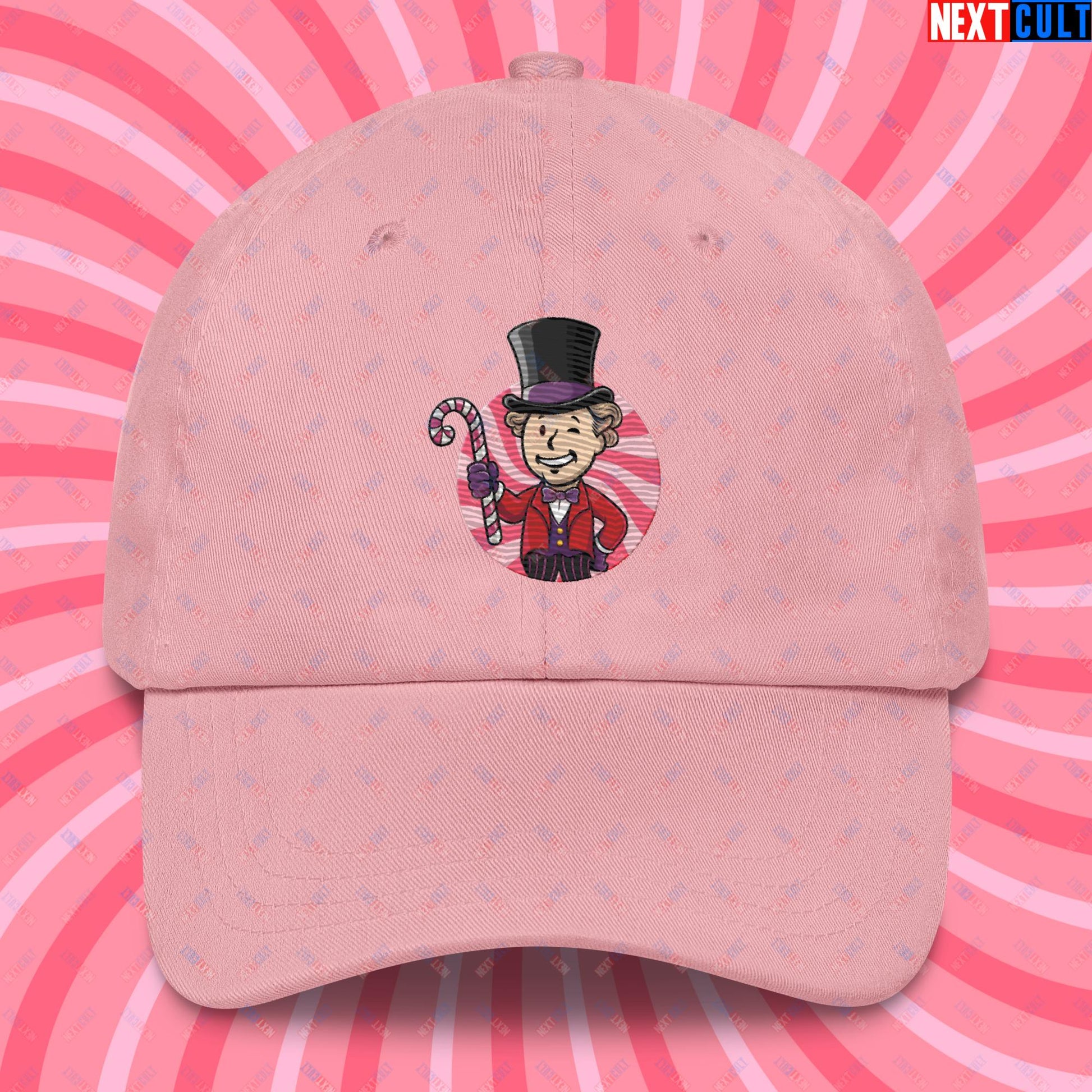 Candy Boy Willy Wonka Vault Boy Fallout Funny Meme Cartoon Mashup Dad hat Next Cult Brand