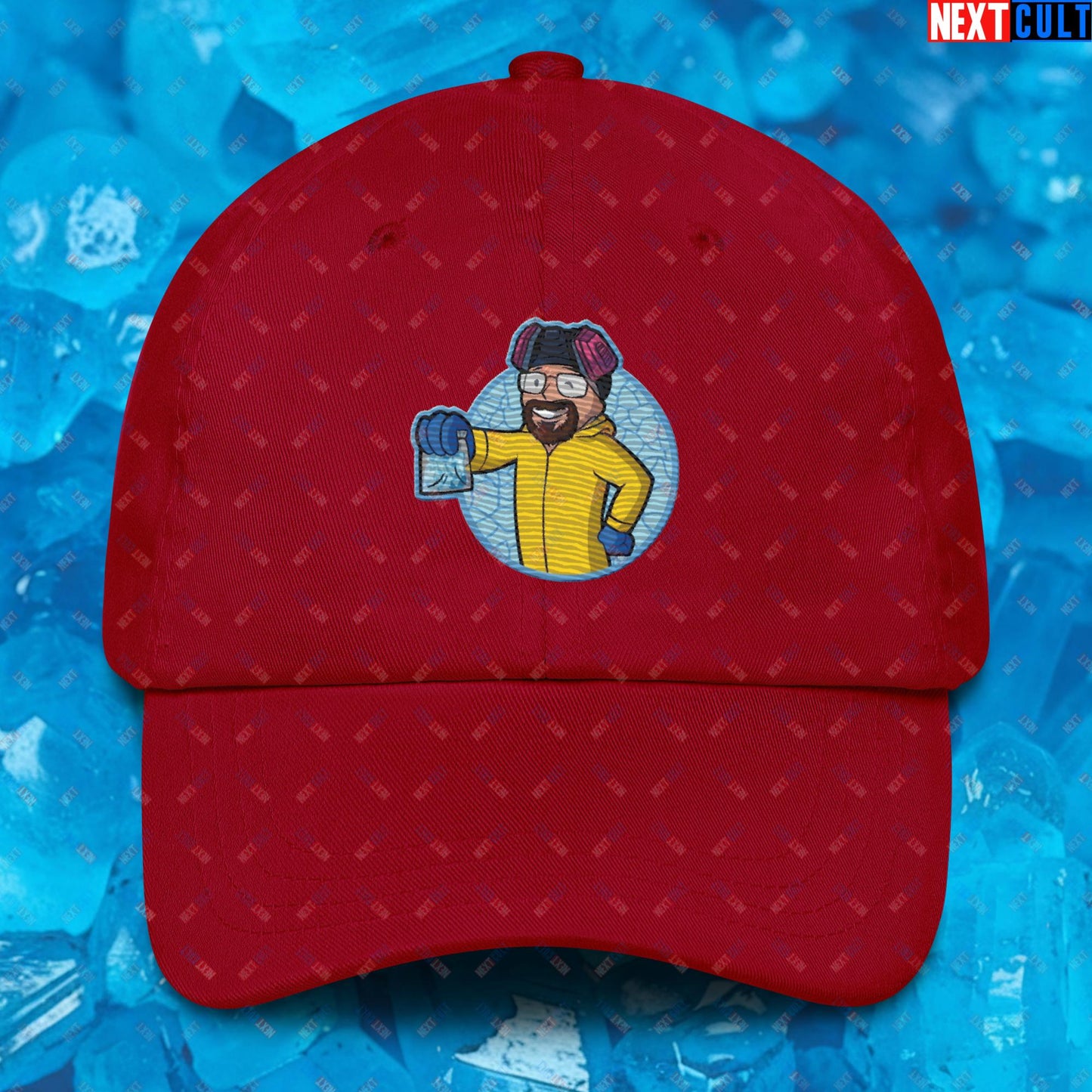 Chemistry Boy Walter White Breaking Bad Vault Boy Fallout Funny Meme Cartoon Mashup Dad hat Next Cult Brand