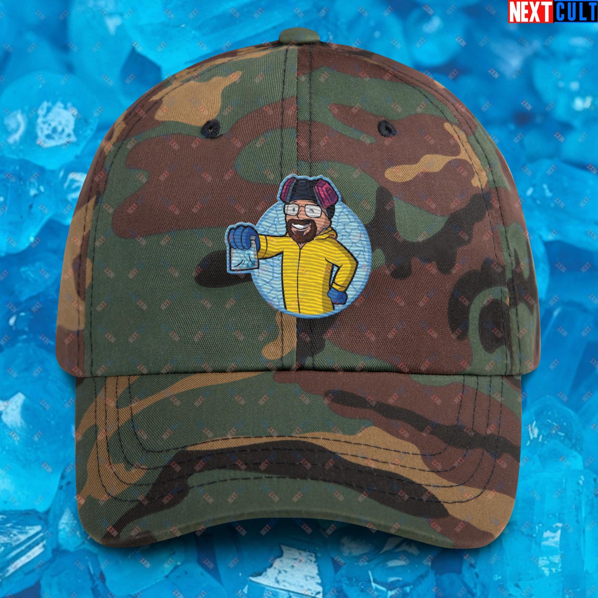 Chemistry Boy Walter White Breaking Bad Vault Boy Fallout Funny Meme Cartoon Mashup Dad hat Next Cult Brand