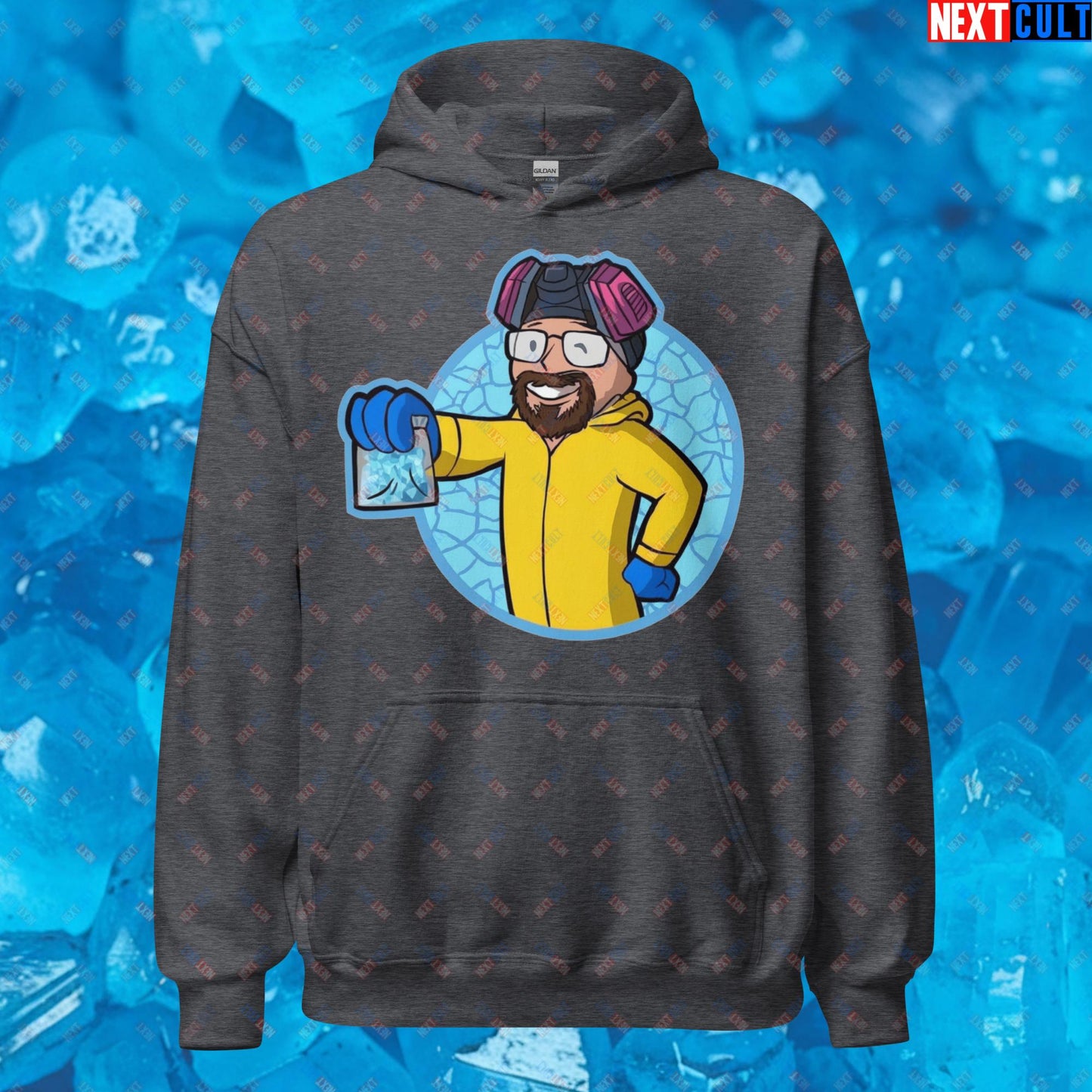 Chemistry Boy Walter White Breaking Bad Vault Boy Fallout Funny Meme Cartoon Mashup Unisex Hoodie Next Cult Brand