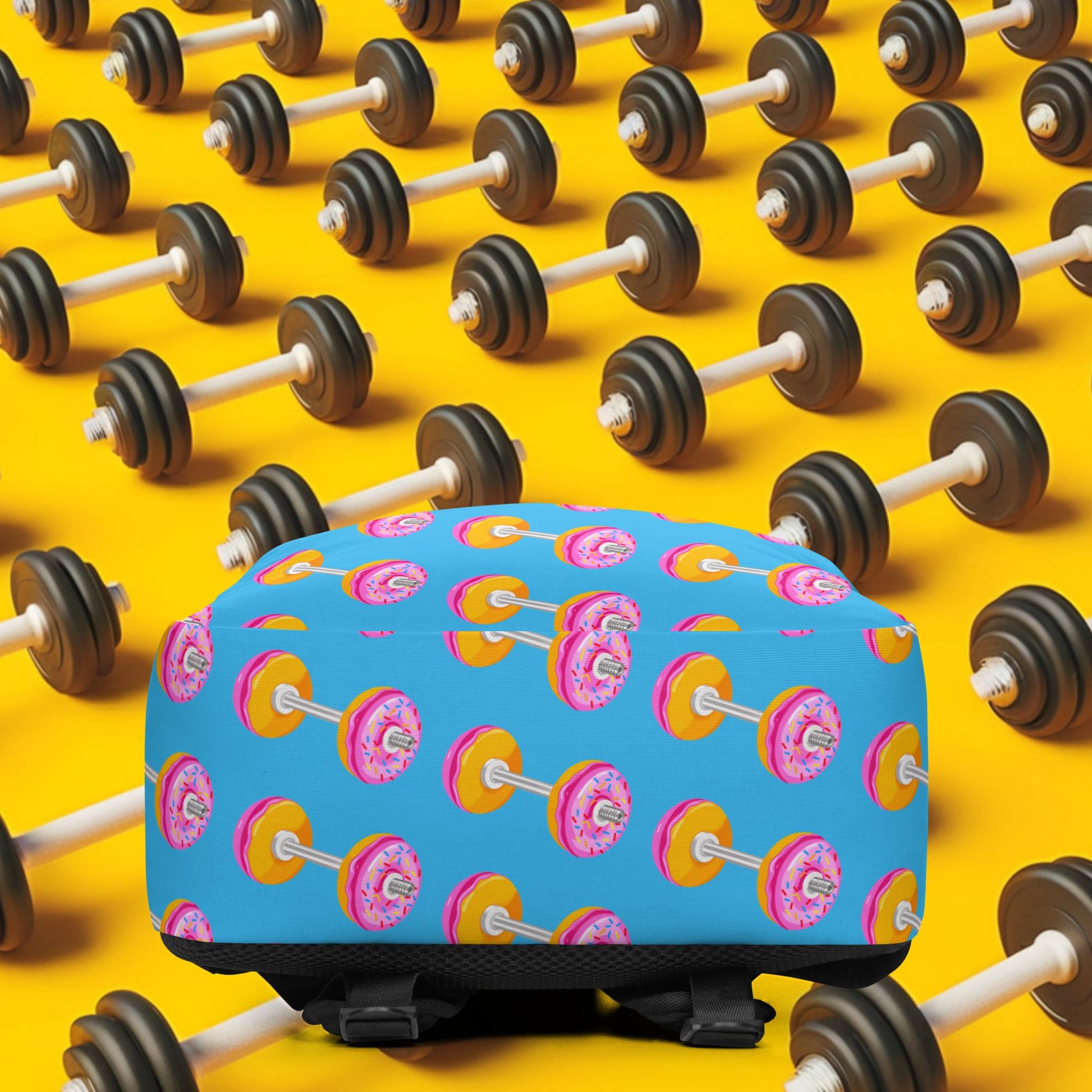 Donut Dumbbell Donuts Barbell Funny Bulk Diet Gym Workout Fitness Bodybuilding Backpack Next Cult Brand