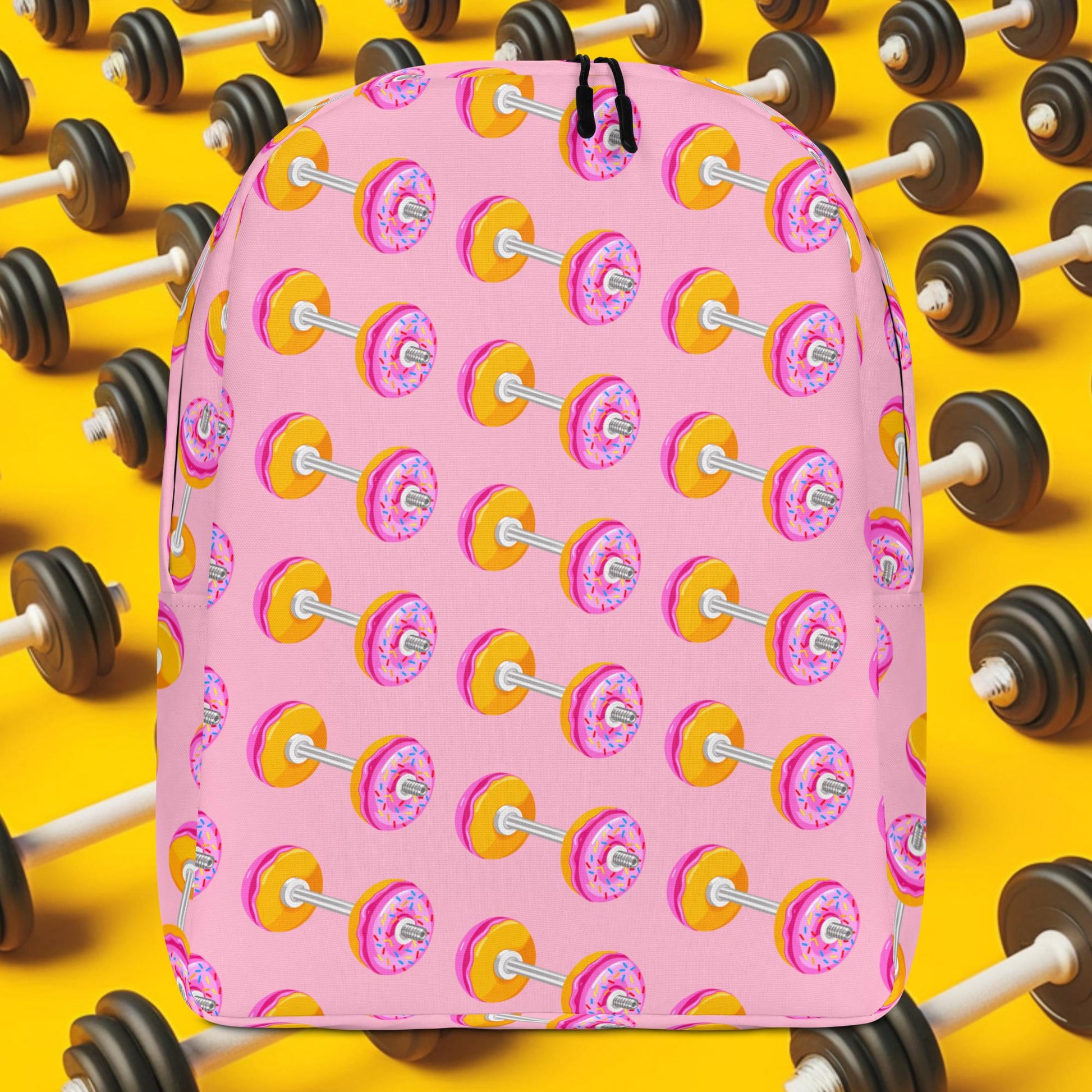 Donut Dumbbell Donuts Barbell Funny Bulk Diet Gym Workout Fitness Bodybuilding Backpack Next Cult Brand