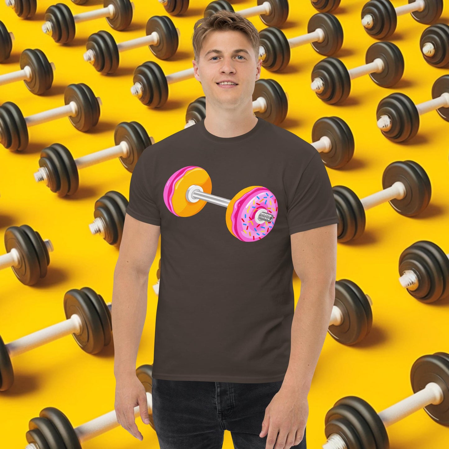 Donut Dumbbell Donuts Barbell Funny Bulk Diet Gym Workout Fitness Bodybuilding tee Next Cult Brand