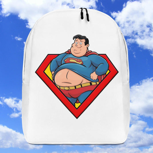 Fat Superman Funny Superhero Backpack Next Cult Brand