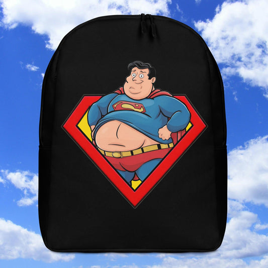 Fat Superman Funny Superhero Backpack Next Cult Brand