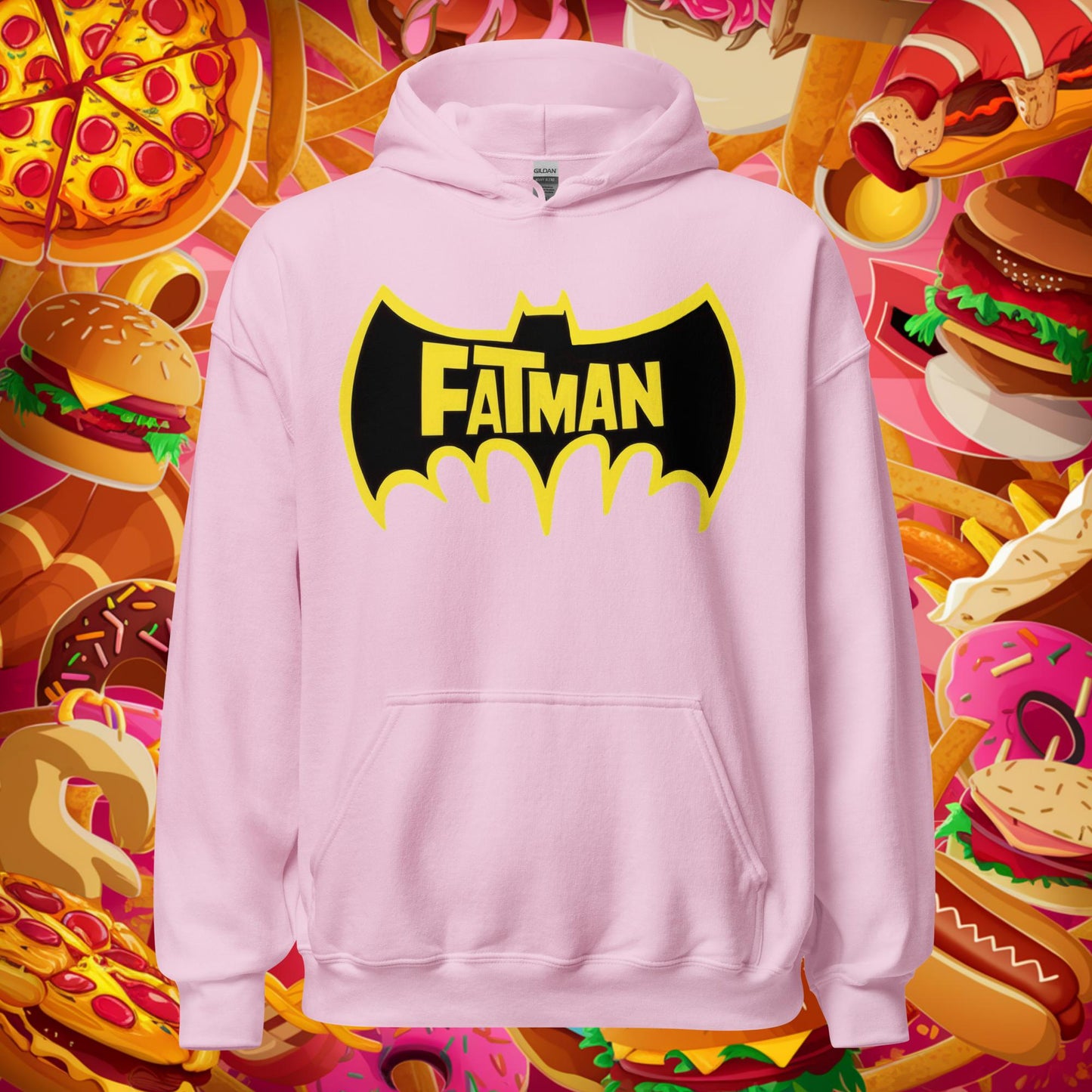 FatMan Funny Fat Superhero Unisex Hoodie Next Cult Brand