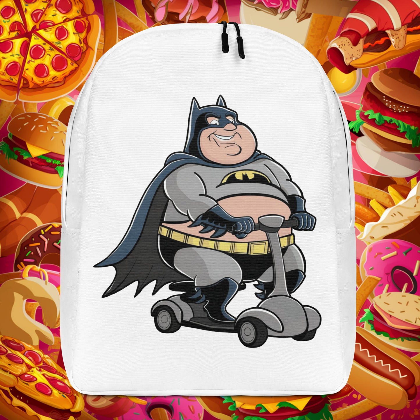 Fatman Fat Superhero Funny Backpack Next Cult Brand