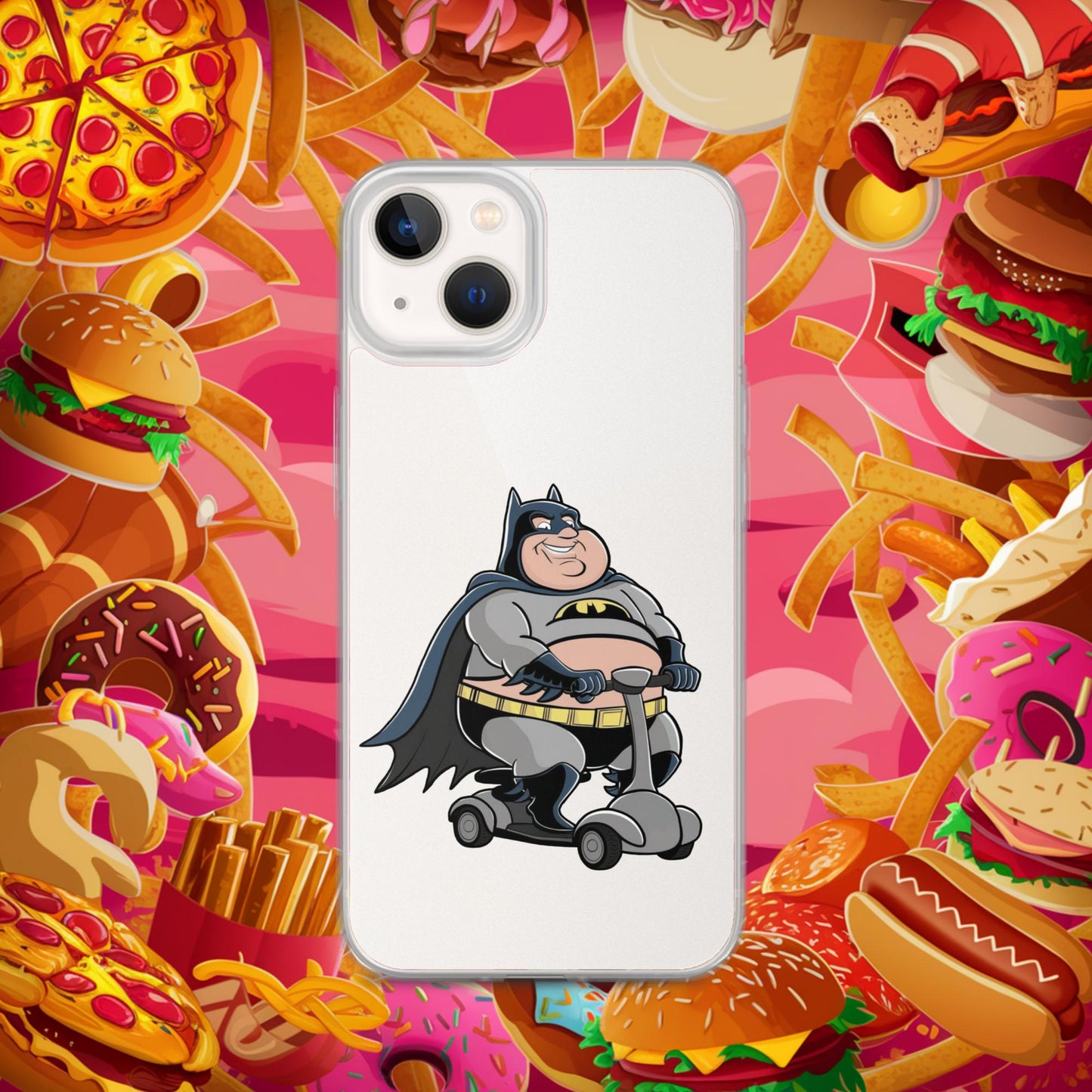 Fatman Fat Superhero Funny Clear Case for iPhone Next Cult Brand