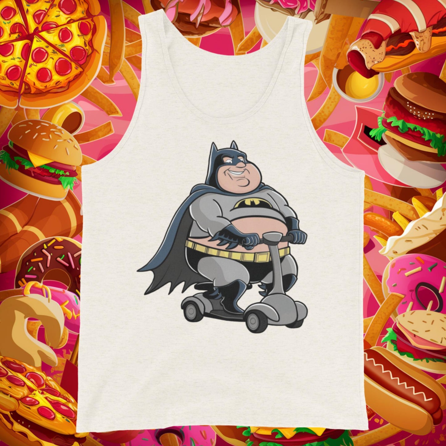 Fatman Fat Superhero Funny Tank Top Next Cult Brand