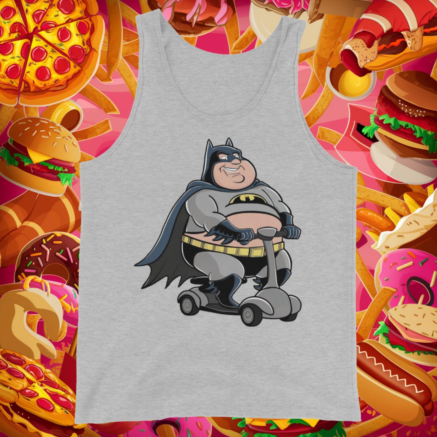 Fatman Fat Superhero Funny Tank Top Next Cult Brand