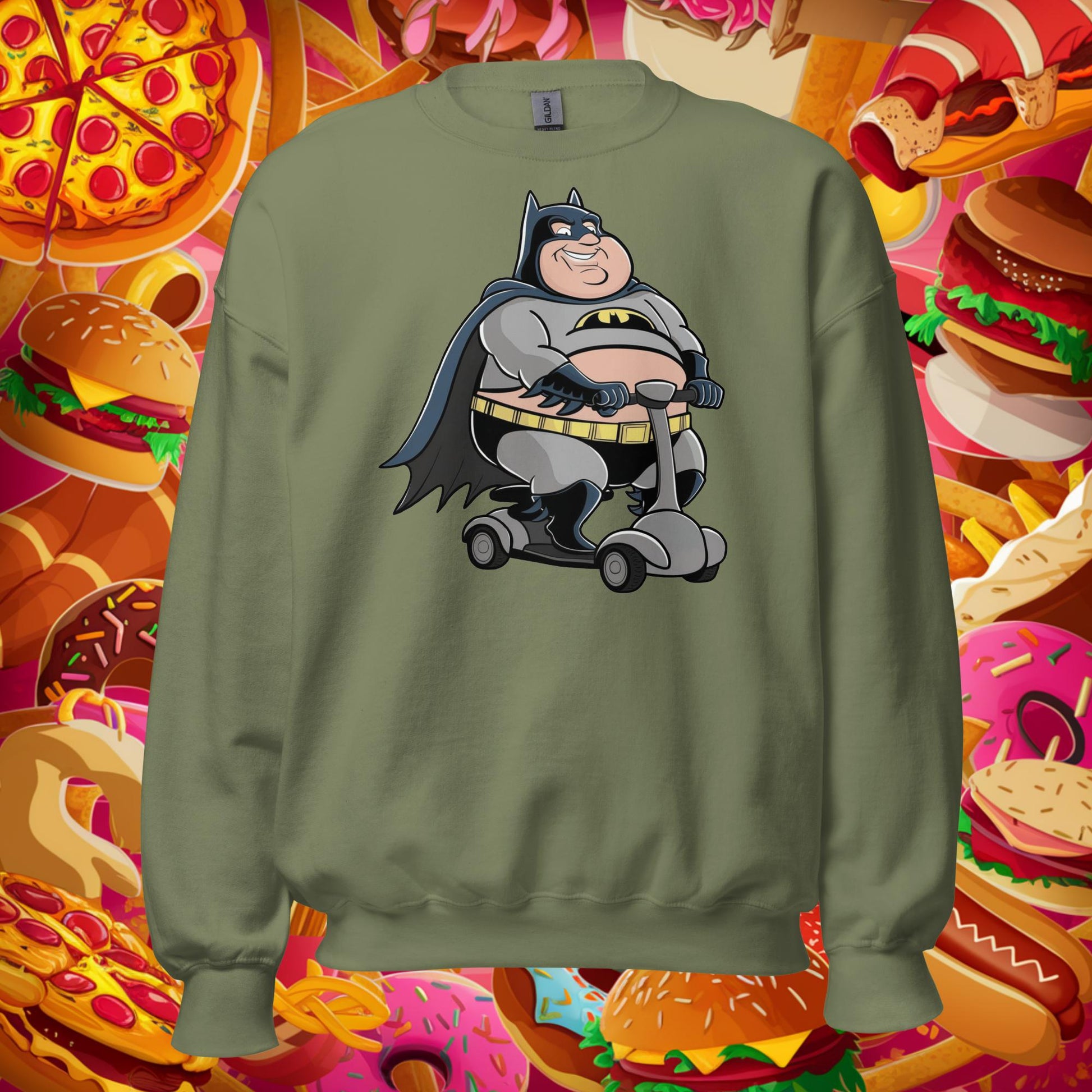 Fatman Fat Superhero Funny Unisex Sweatshirt Next Cult Brand