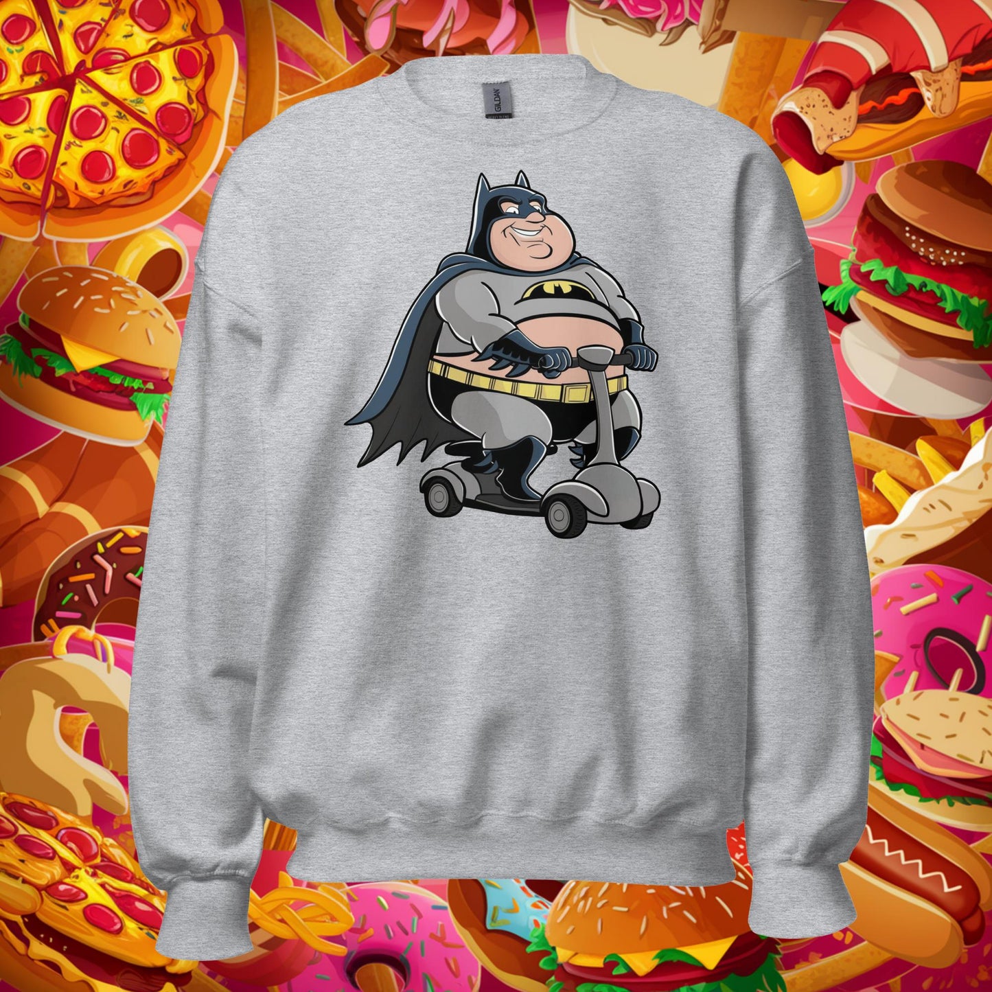 Fatman Fat Superhero Funny Unisex Sweatshirt Next Cult Brand