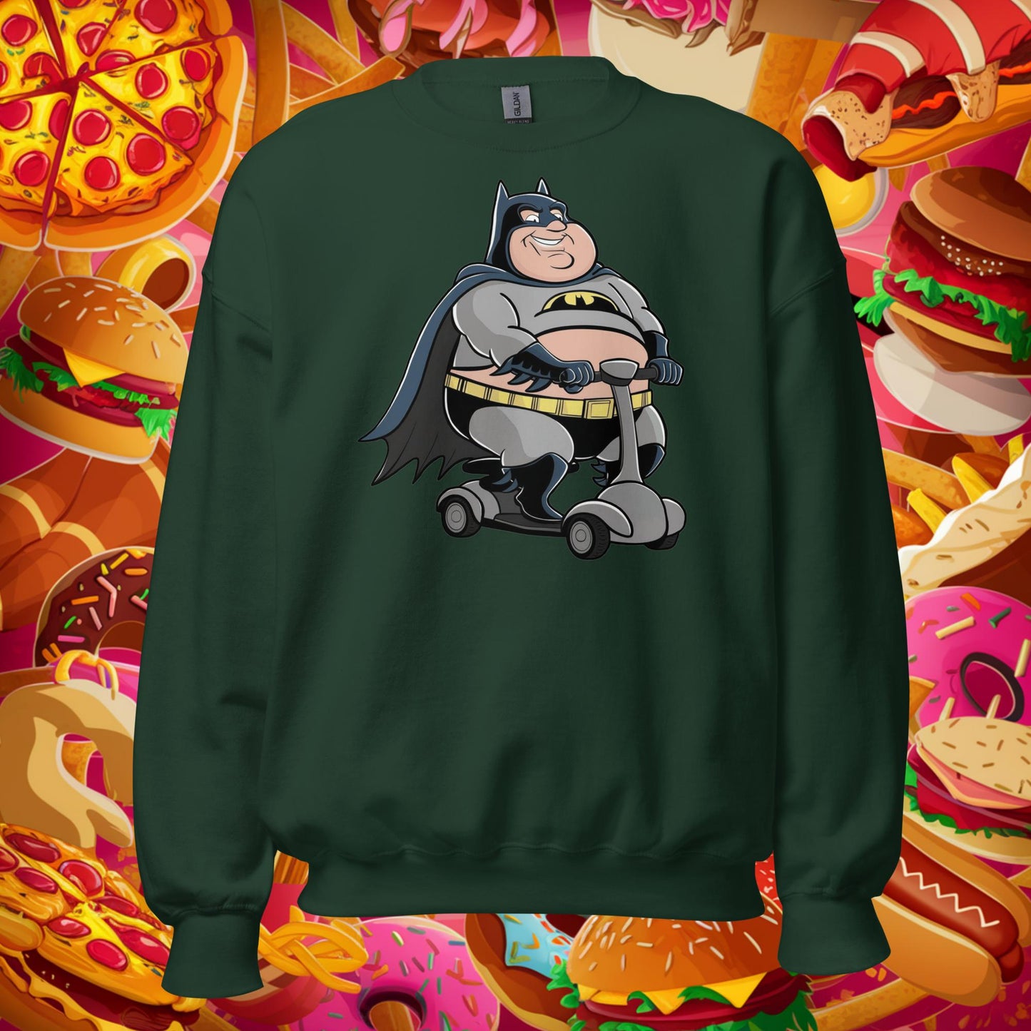 Fatman Fat Superhero Funny Unisex Sweatshirt Next Cult Brand