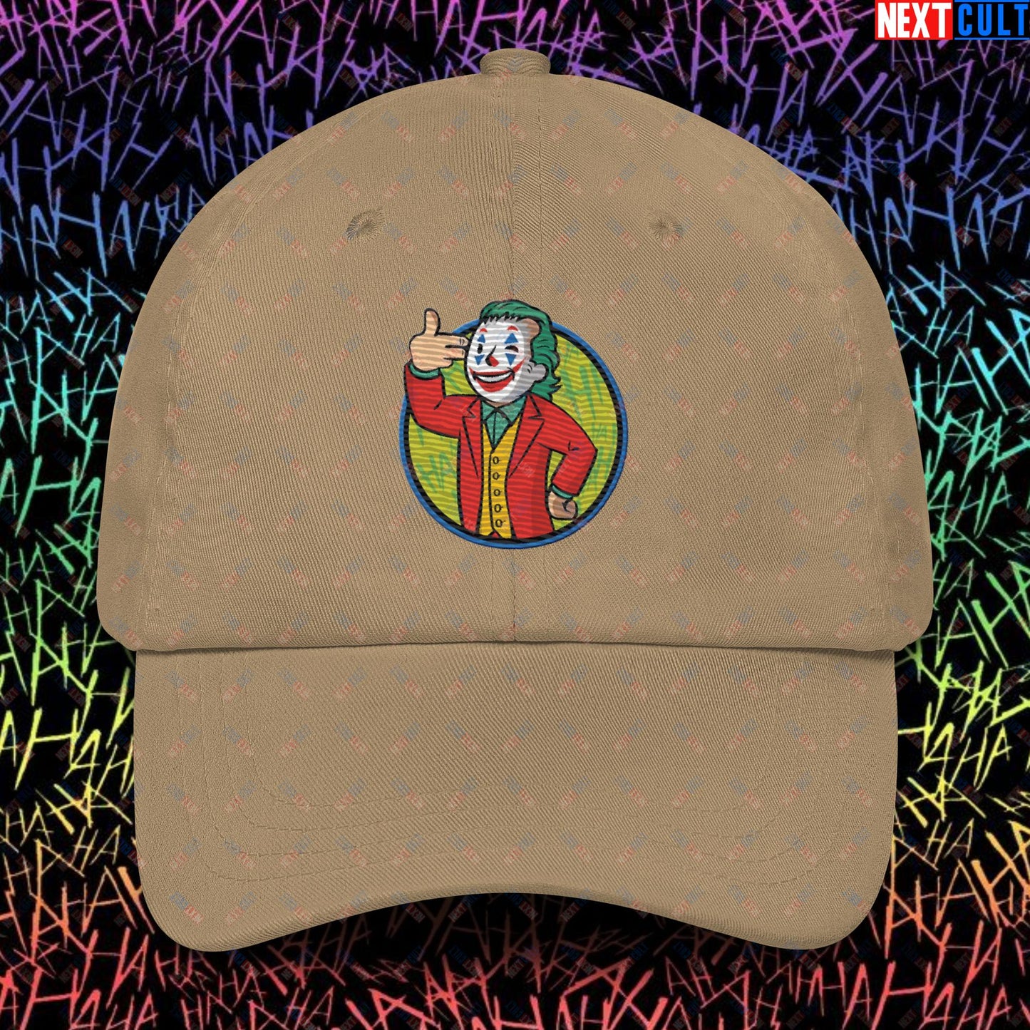 Funny Boy Joker Vault Boy Fallout Funny Cartoon Mashup Dad hat Next Cult Brand