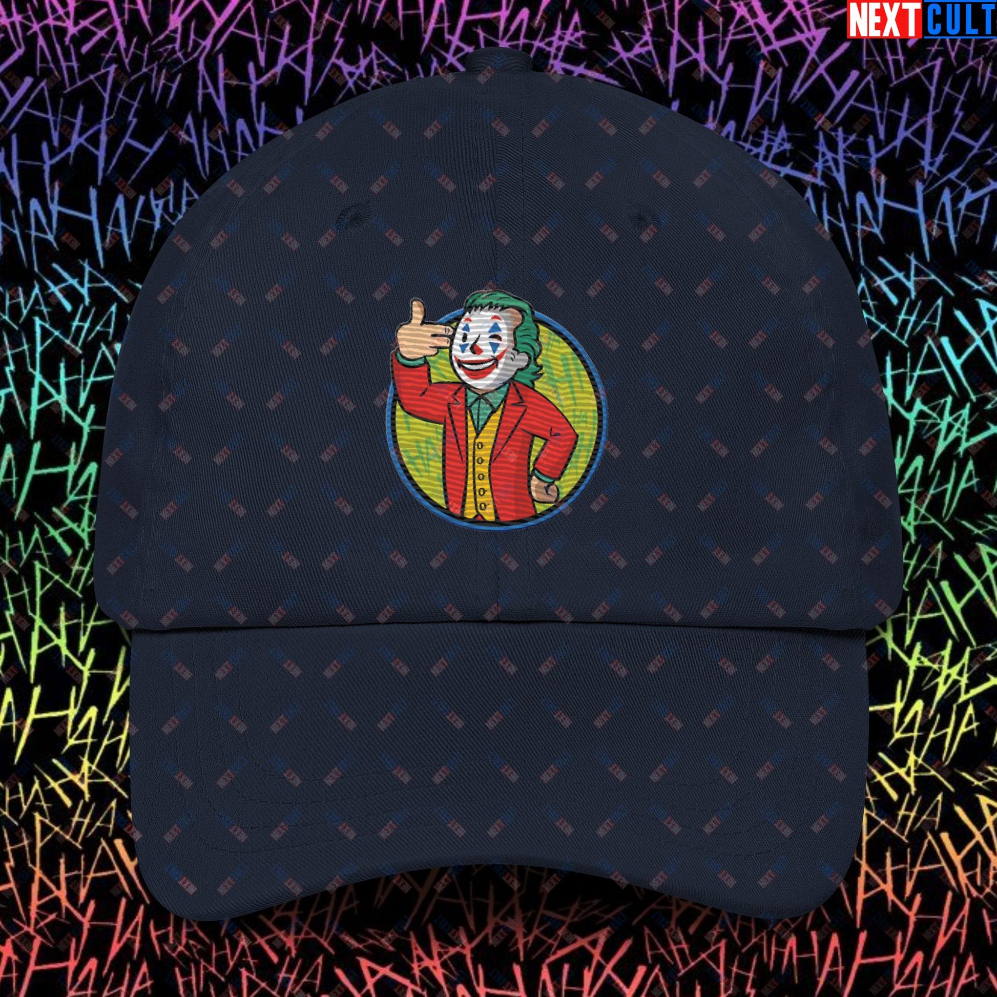 Funny Boy Joker Vault Boy Fallout Funny Cartoon Mashup Dad hat Next Cult Brand