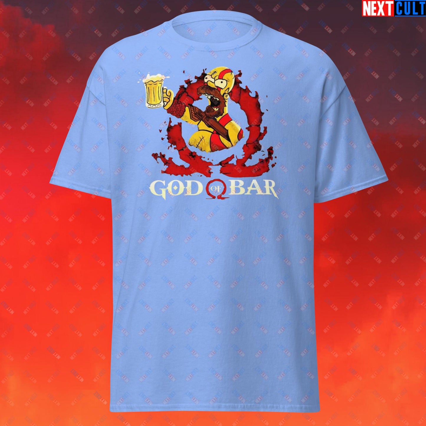 God of Bar Homer Simpson God of War Funny Cartoon Mashup Unisex classic tee Next Cult Brand